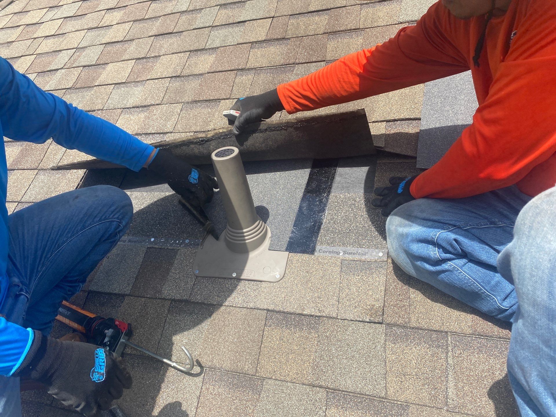 Hail Damage using Owen's Corning Duration (Lifetime) Shingles by Roof Repair Company