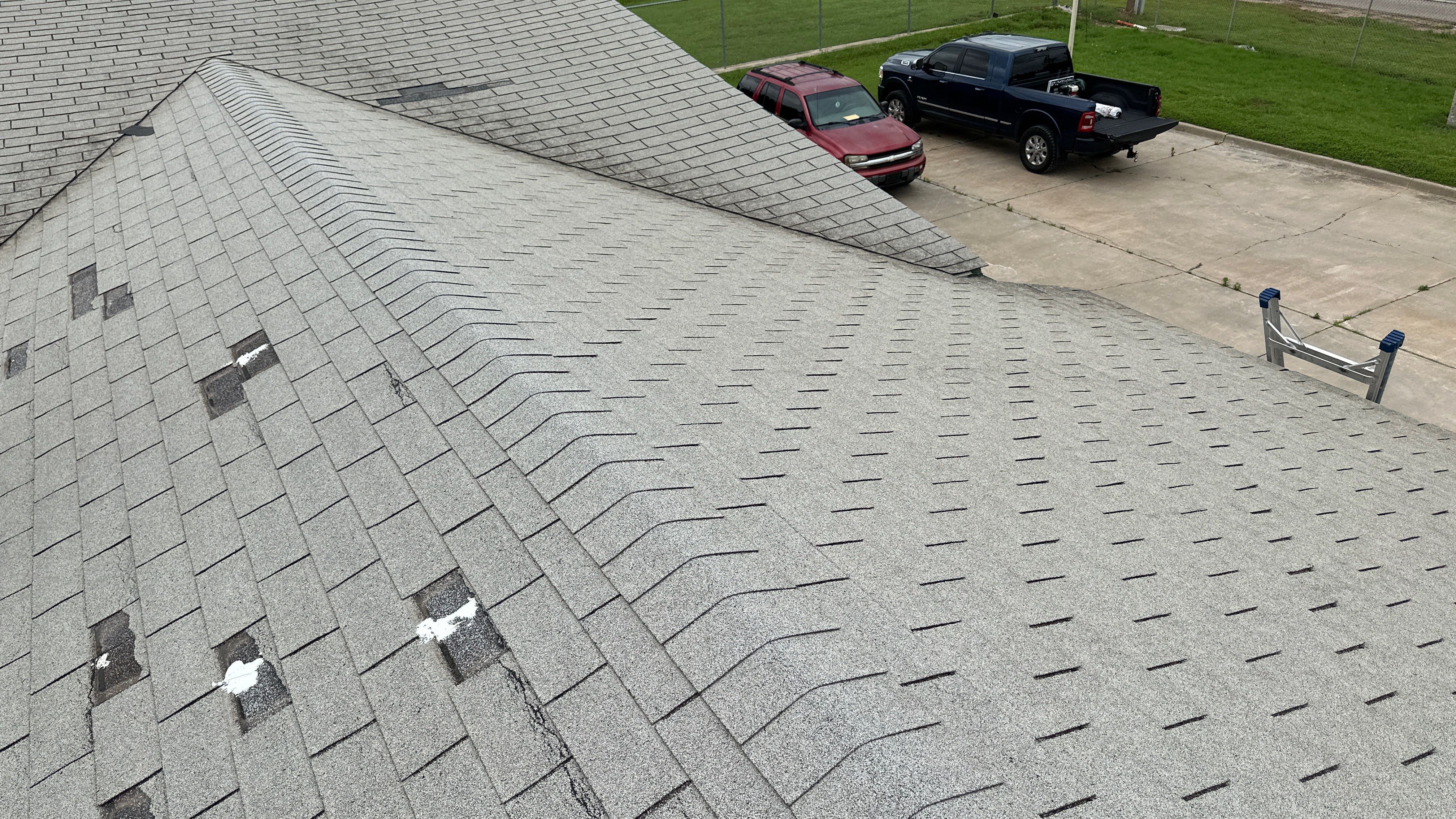 Reroof using GAF HDZ Weathered Wood by Castillo Roofing
