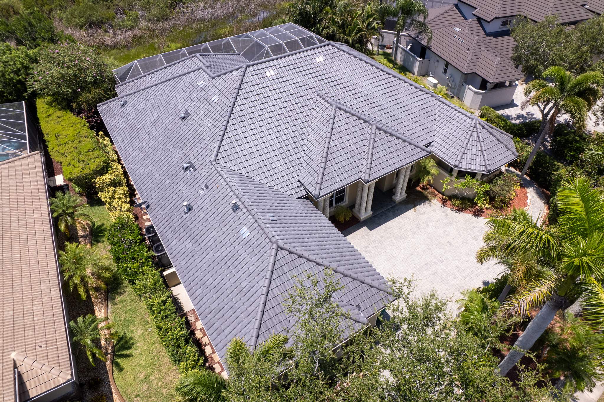 Residential Tile Roof Replacement with Skylight Integration in Melbourne by Wiedmann Construction & Roofing