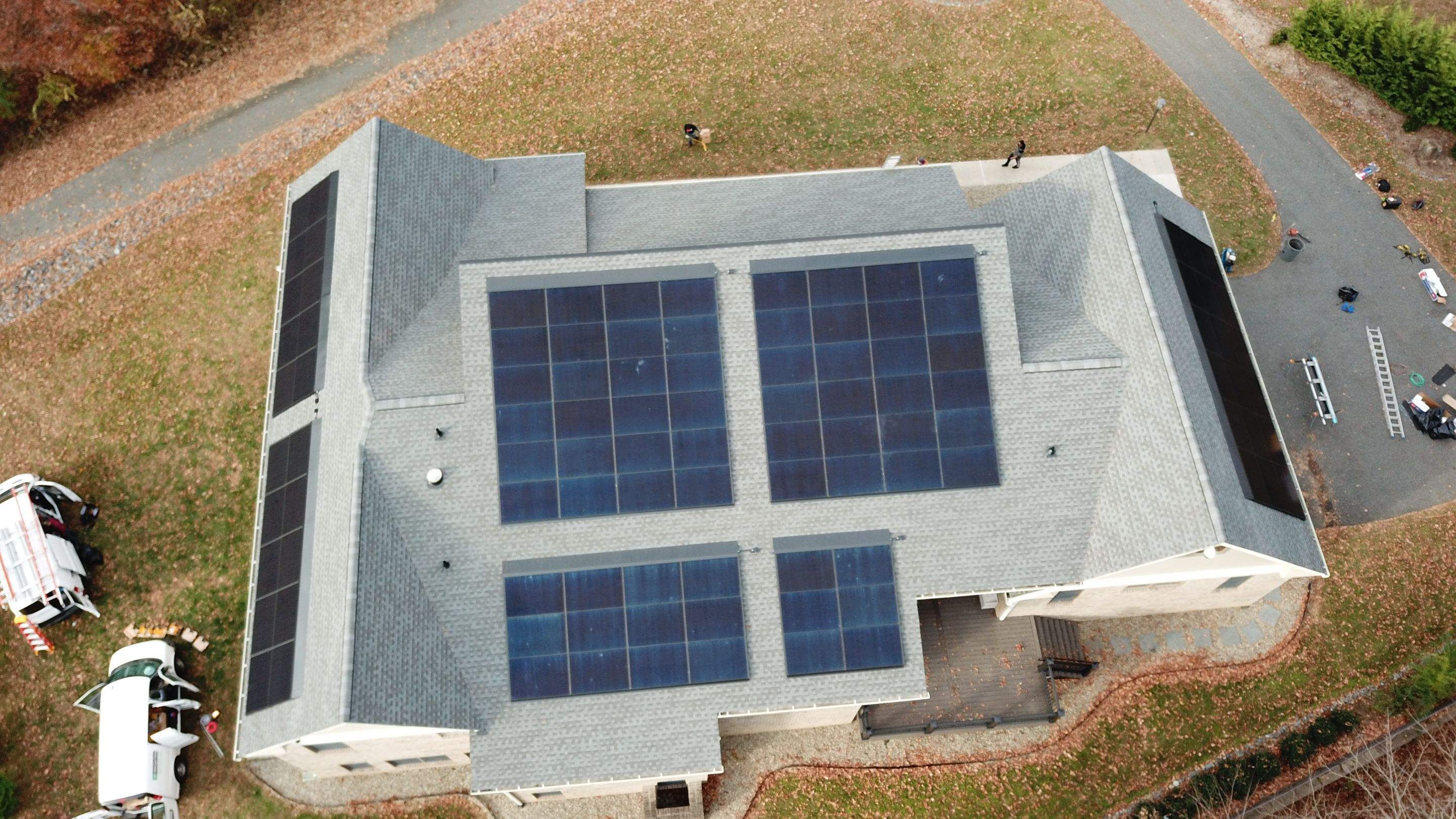 Solar Roof using GAF Decotech integrated panels by American Home Contractors