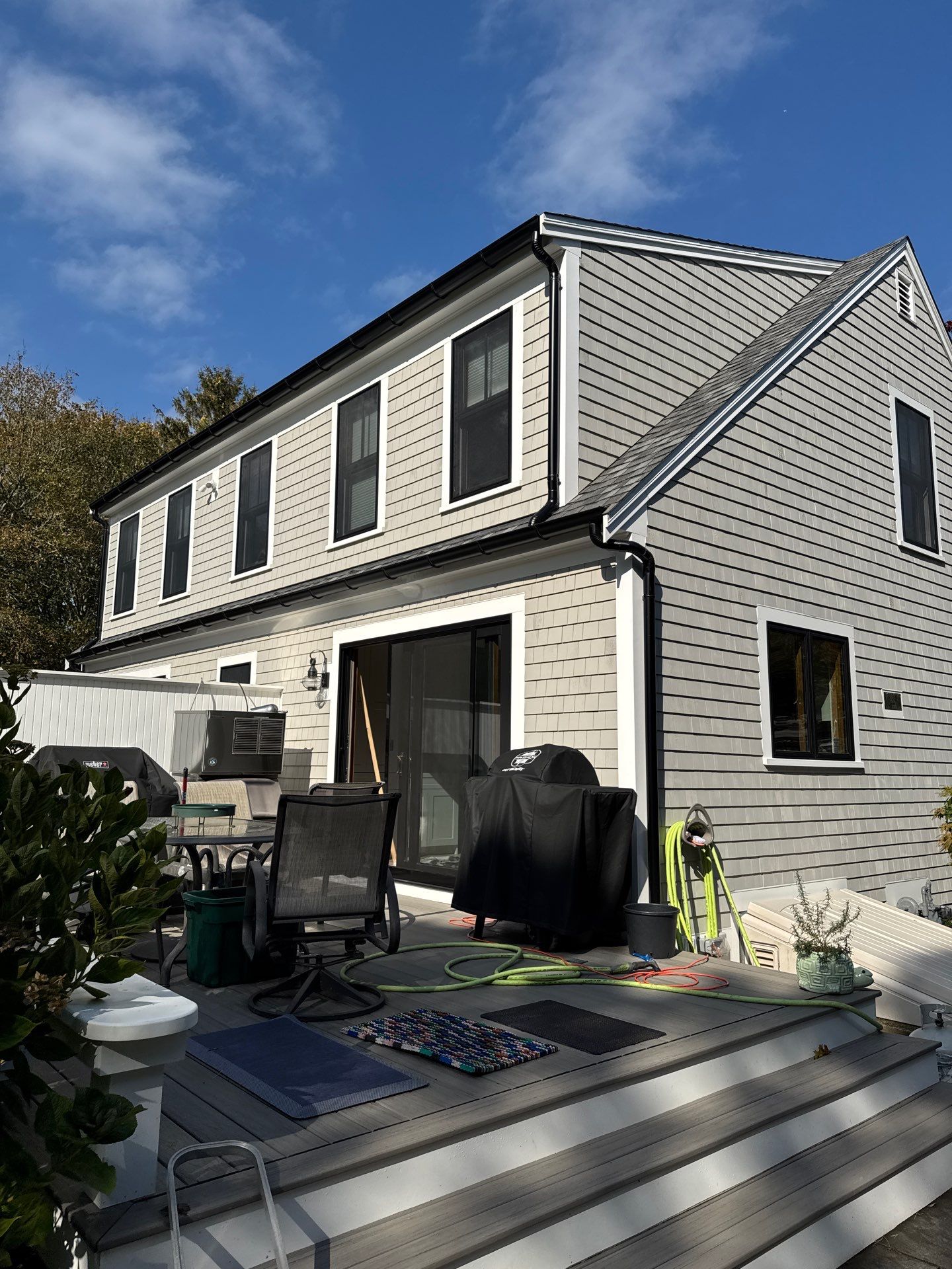 6" Half Round Aluminum Gutter Install in Chatham Ma by Gutter Pro Enterprises