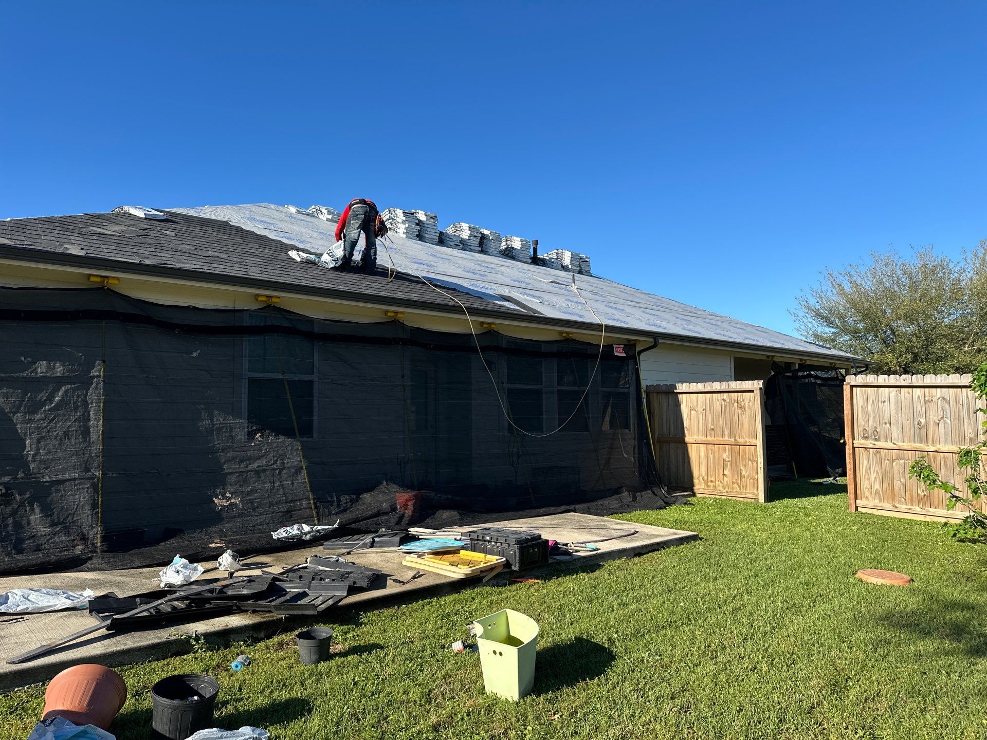 Project in Houston by Motion Roofing
