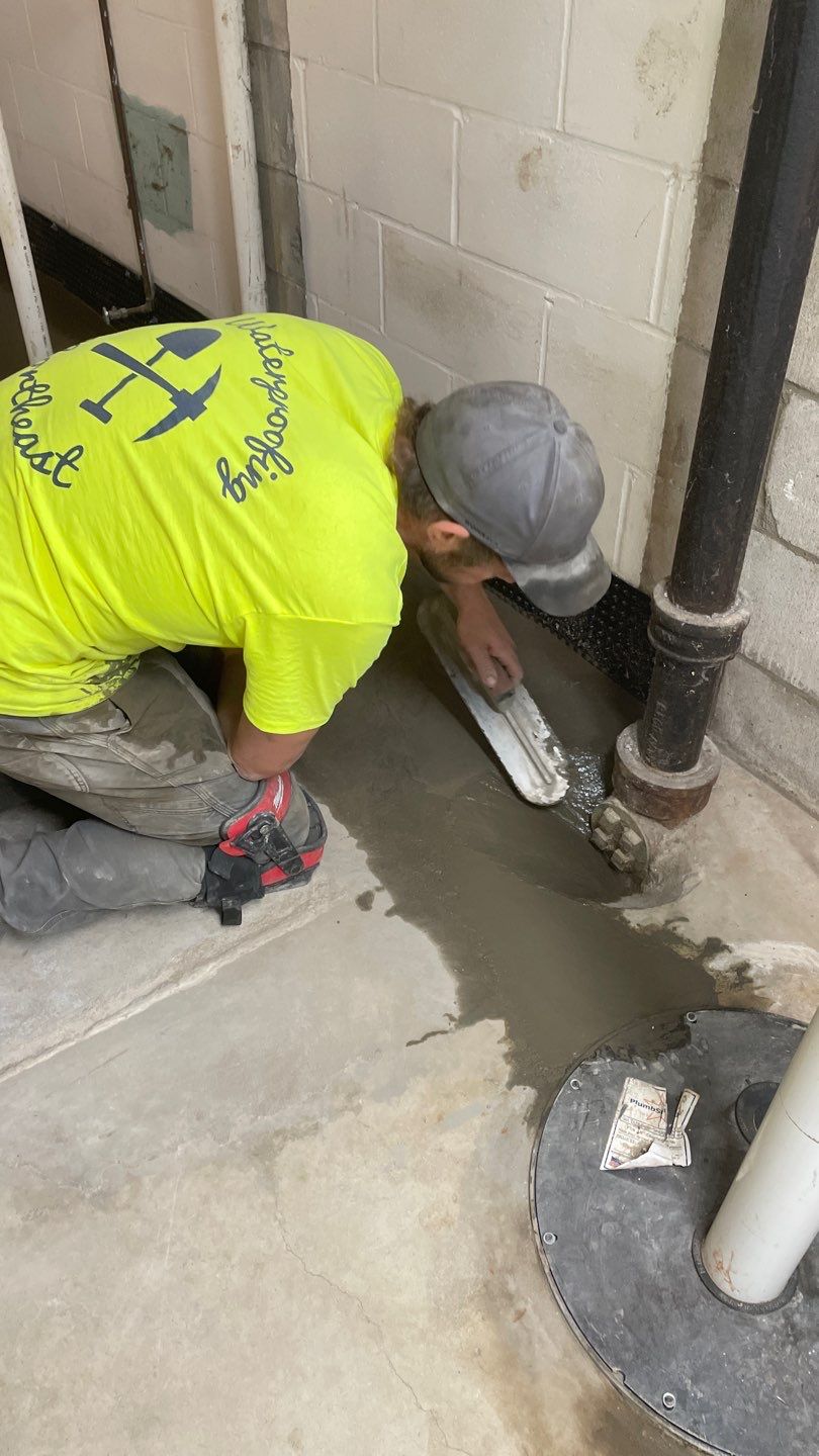 Tying Into an Existing Drain Tile System for Alec by Waterproofing Northeast