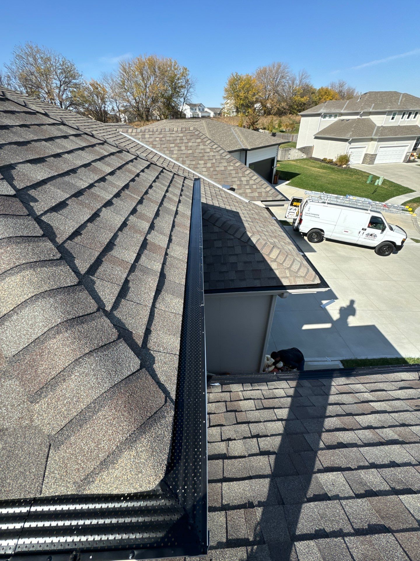 LeafGuard Gutter Installation – Gretna, NE by Crows Roofing LLC