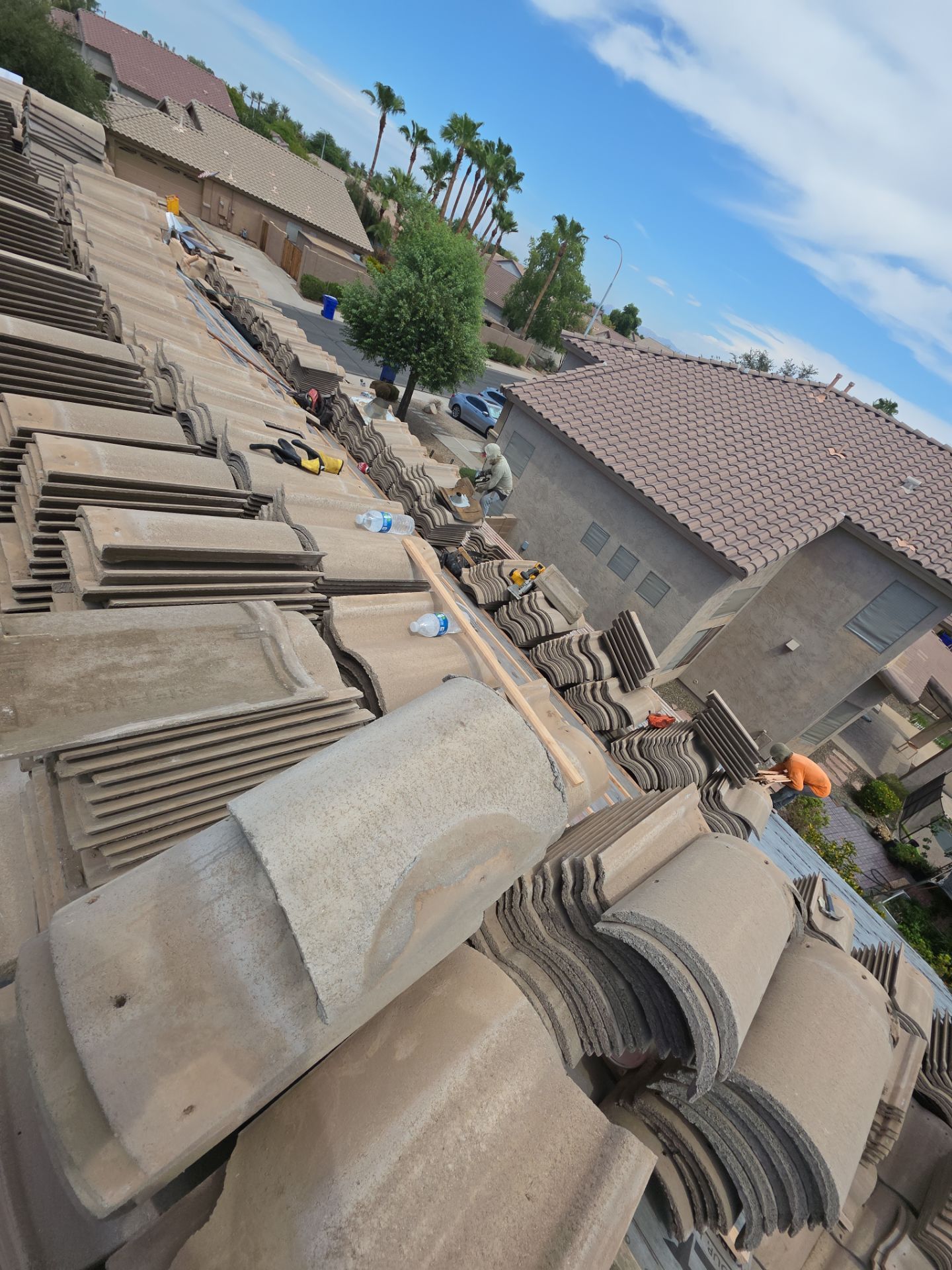 New tile reset for this beautiful home in Chandler by Weather-Tite Roofing
