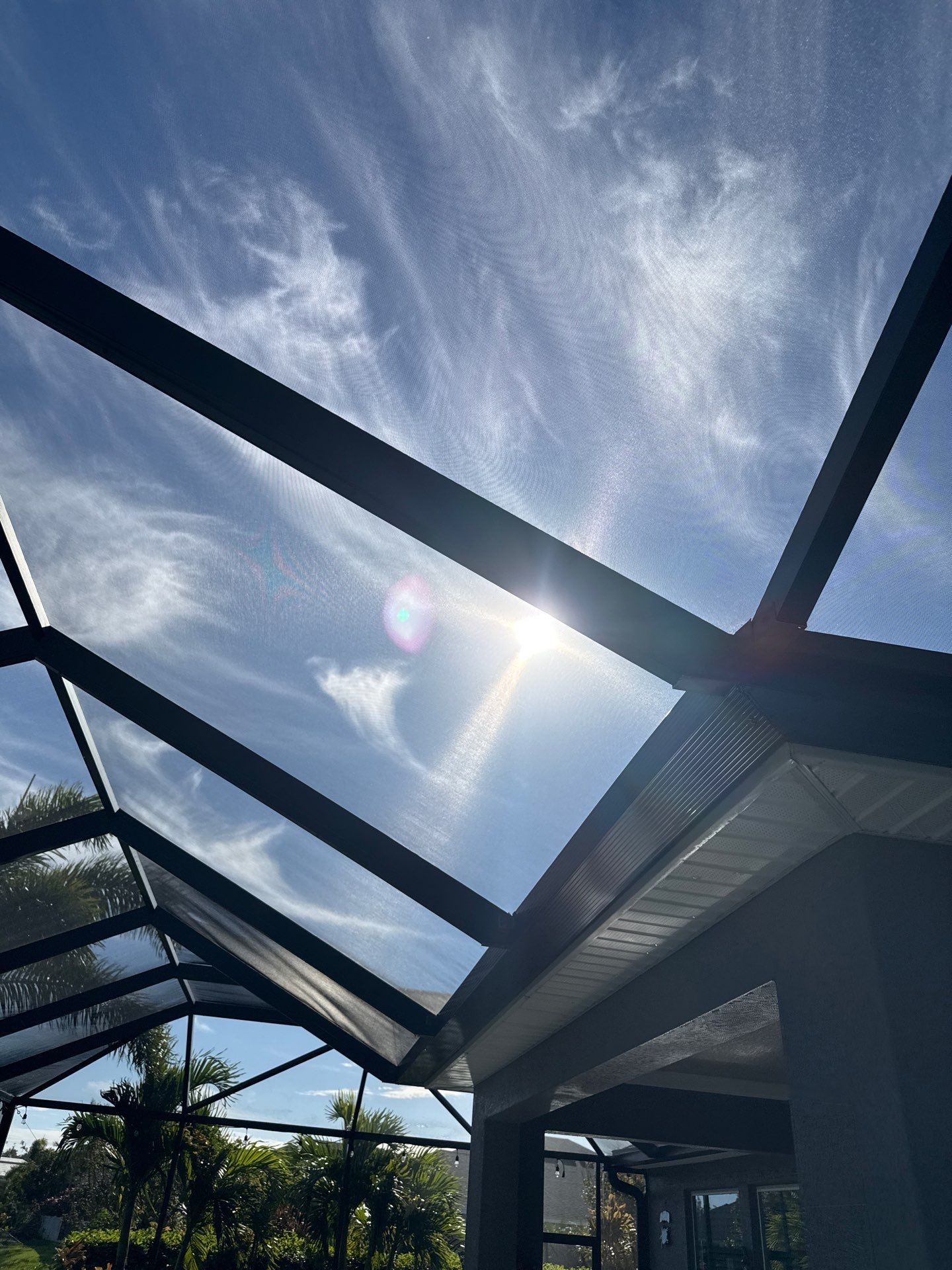 Travertine Pool Deck and Screen Enclosure Cleaning in Ellenton, FL | Oakleaf Hammock Community by Sunshine AquaWash