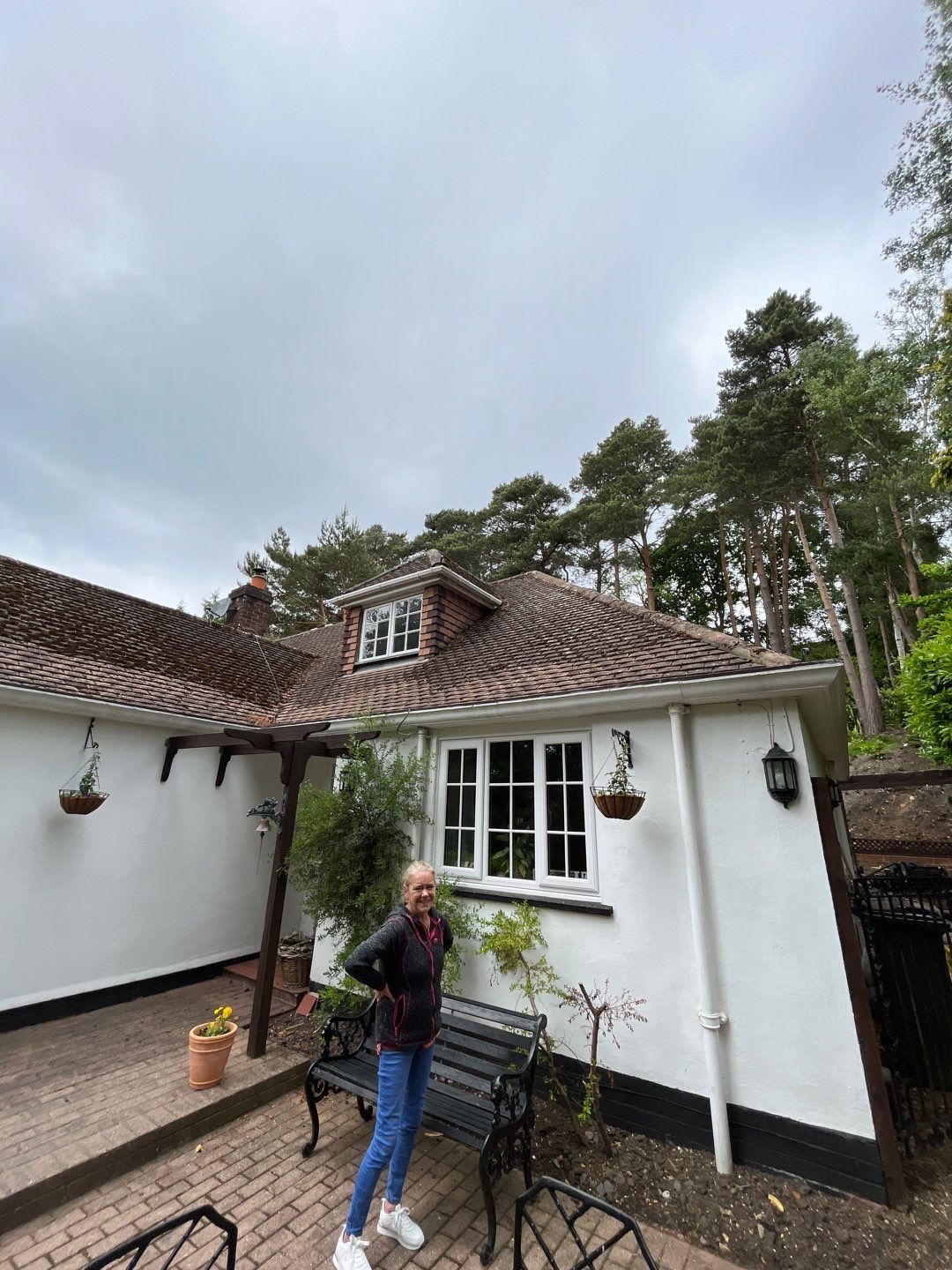 Roof Clean  - Moss Removal - Gutter Clean using Honda 15lpm Low Pressure Washing Machine by Ges Exterior Cleaning ltd