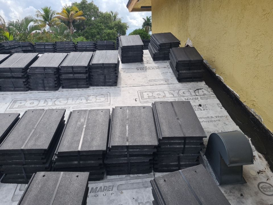 Residential Roofing Installation using Eagle Roofing Tile by BLUES BROTHERS ROOFING