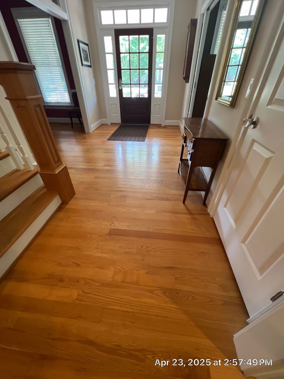 A beautiful refinishing project in The Oaks, Chapel Hill by Accent Custom Floors