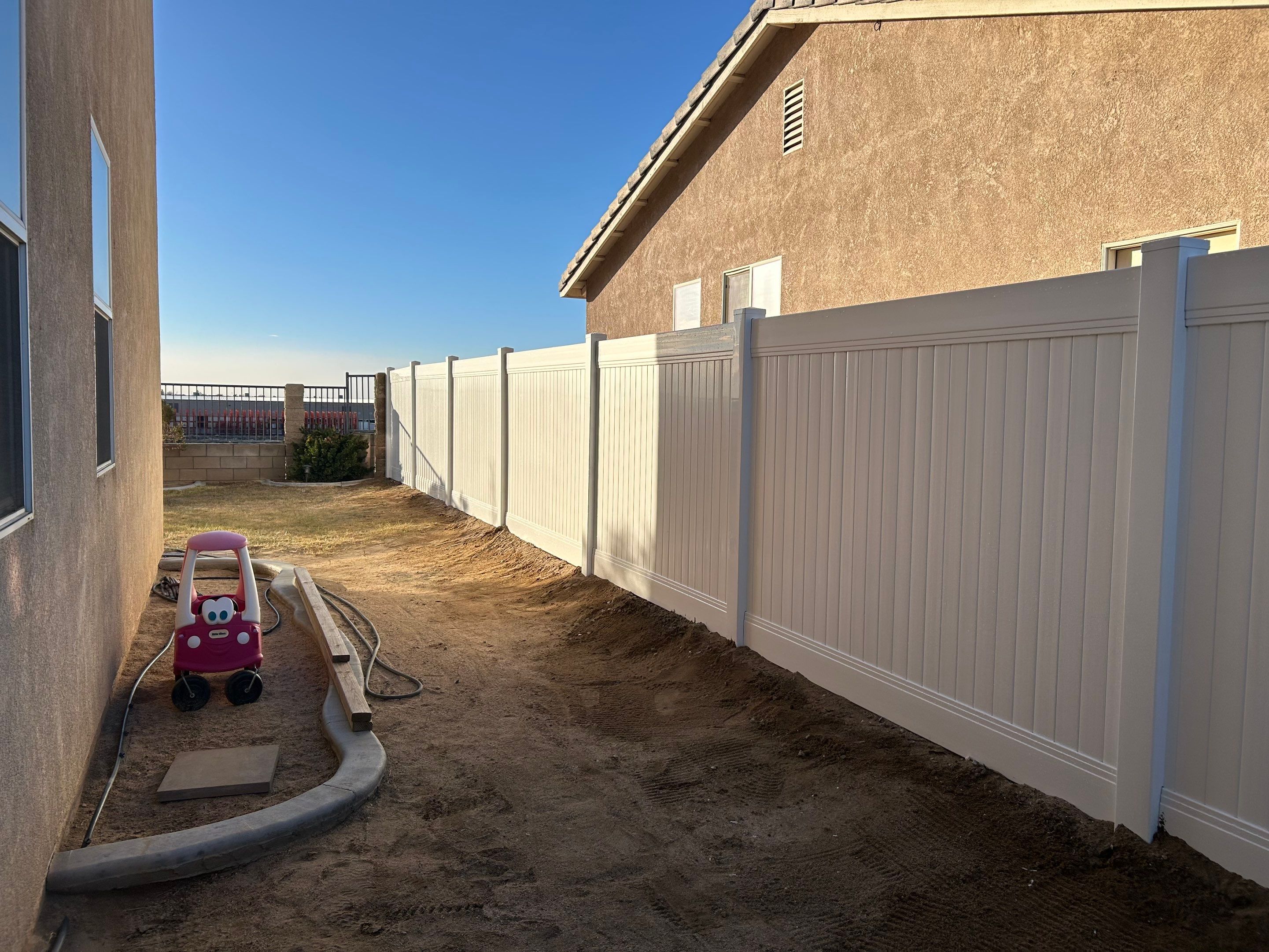 6ft White Privacy Vinyl by Fence Guys Inc.