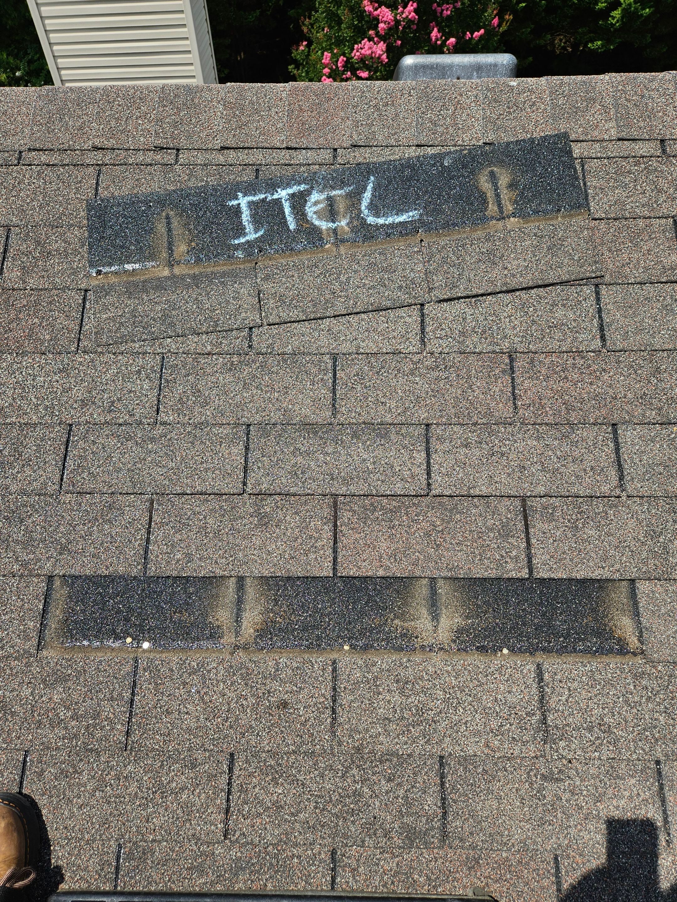 Roof replacement and interior repair by hail and wind damage by Just Brilliant Restoration JBR