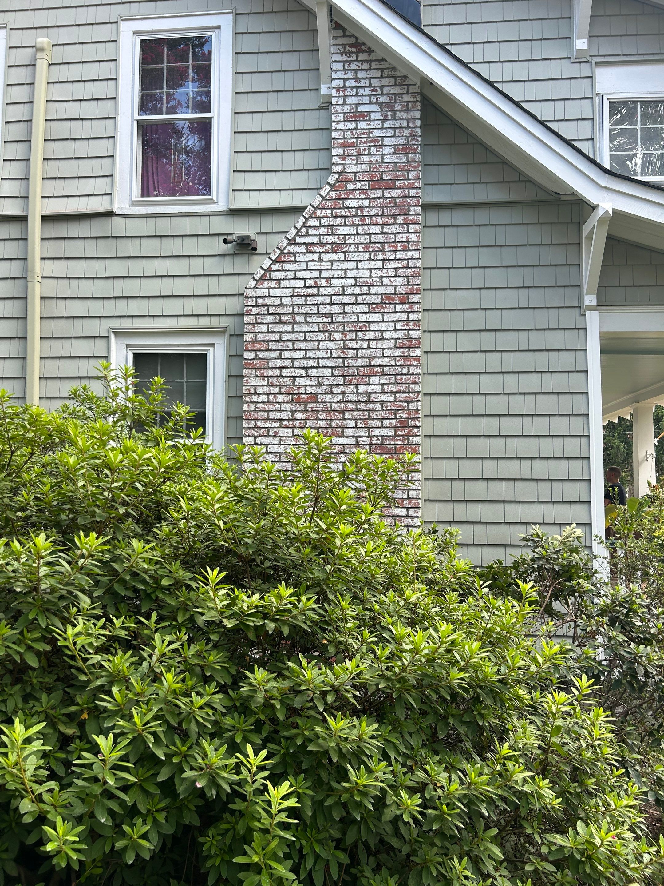 Masonry chimney repair in Norfolk by Premier Chimney and Roofing