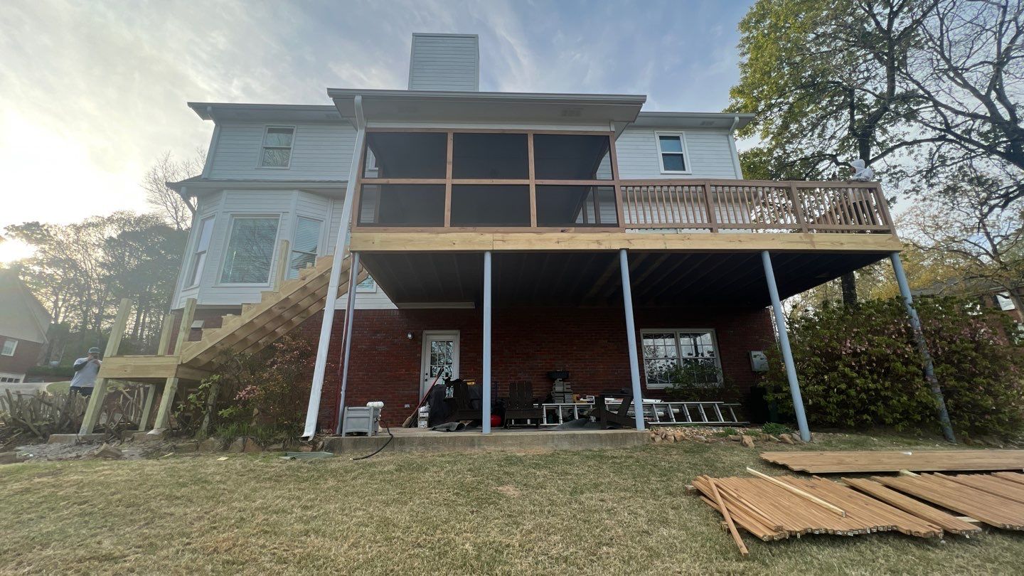 Shades Pointe Lane - Deck Installation  by Pillar and Pine