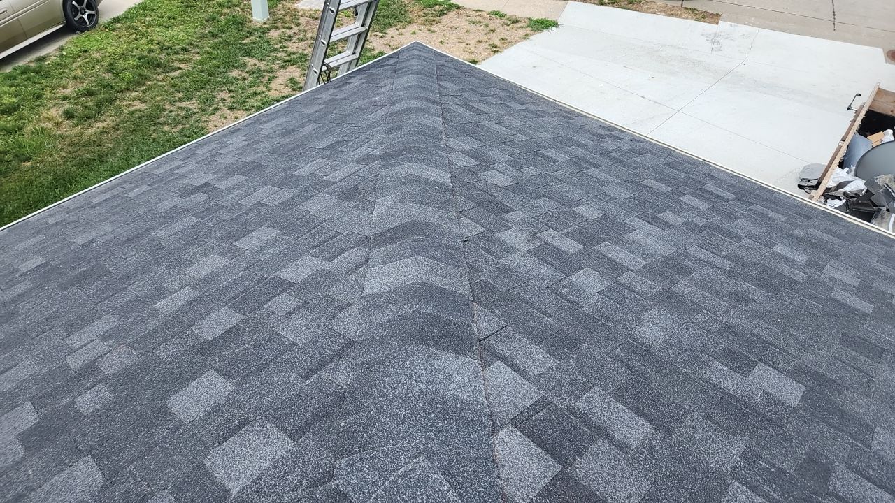 Roofing / Siding / Gutters using IKO Dynasty Granite Black / Norandex Siding by Lightning Exteriors