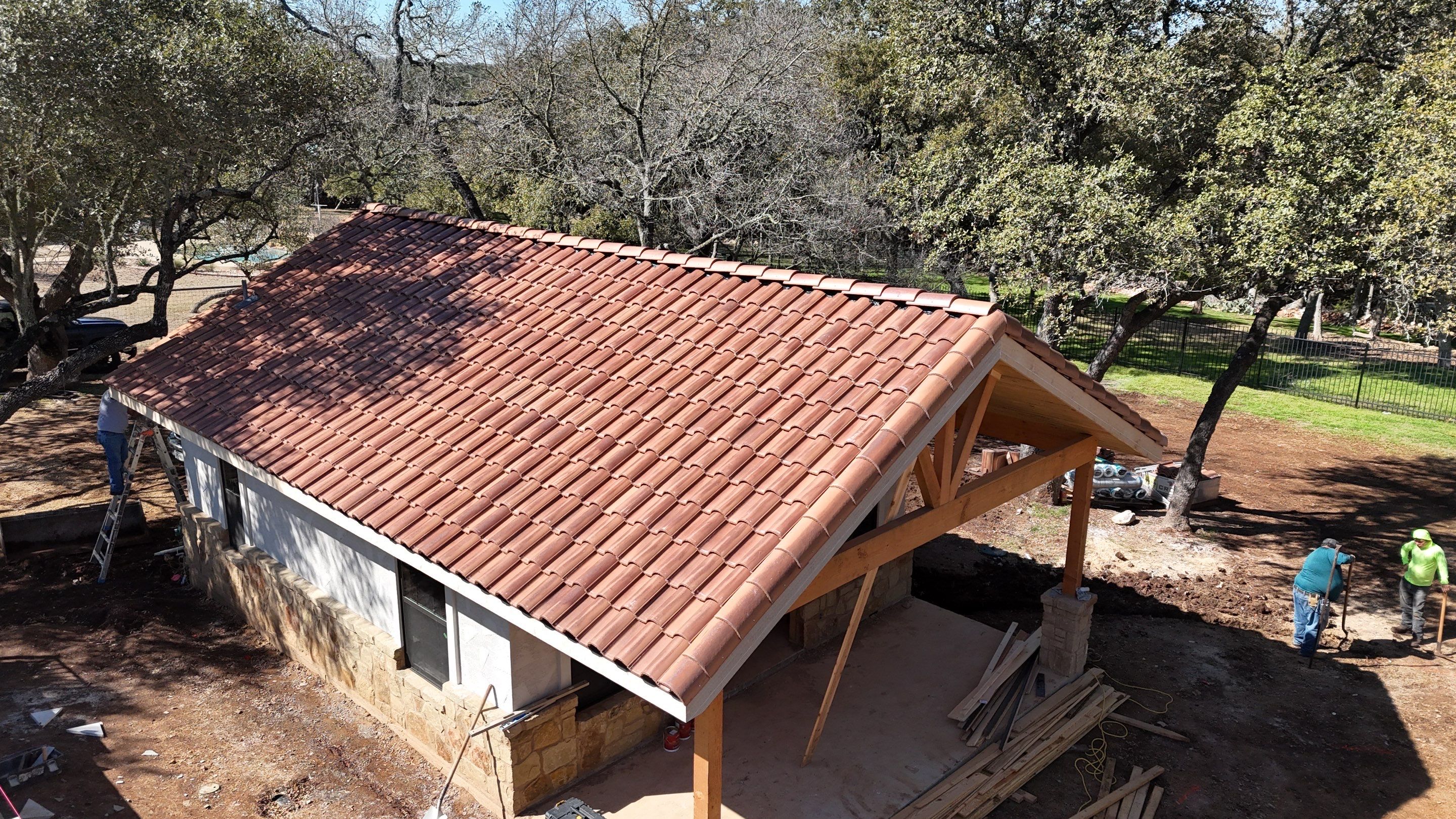 Residential Roofing Installation using Claymex Tiles by Lightning Exteriors