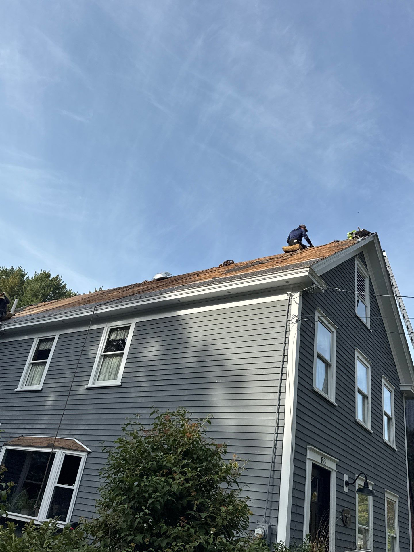 Roof Replacement & Chimney Removal – Westford, MA by Mighty Dog Roofing of Greater Middlesex County