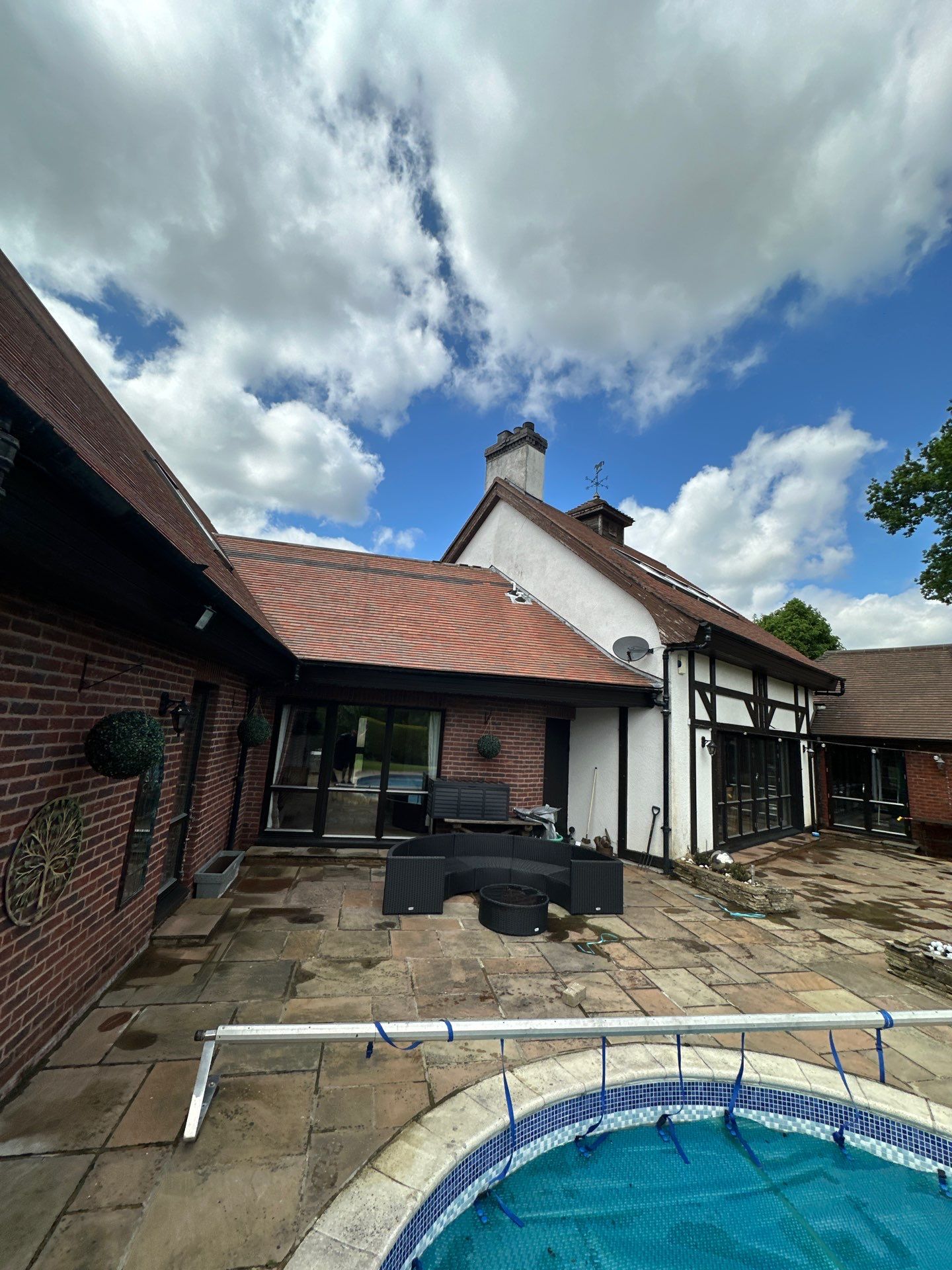 Roof Clean  - Moss Removal - Gutter Clean using Honda 15lpm Low Pressure Washing Machine by Ges Exterior Cleaning ltd