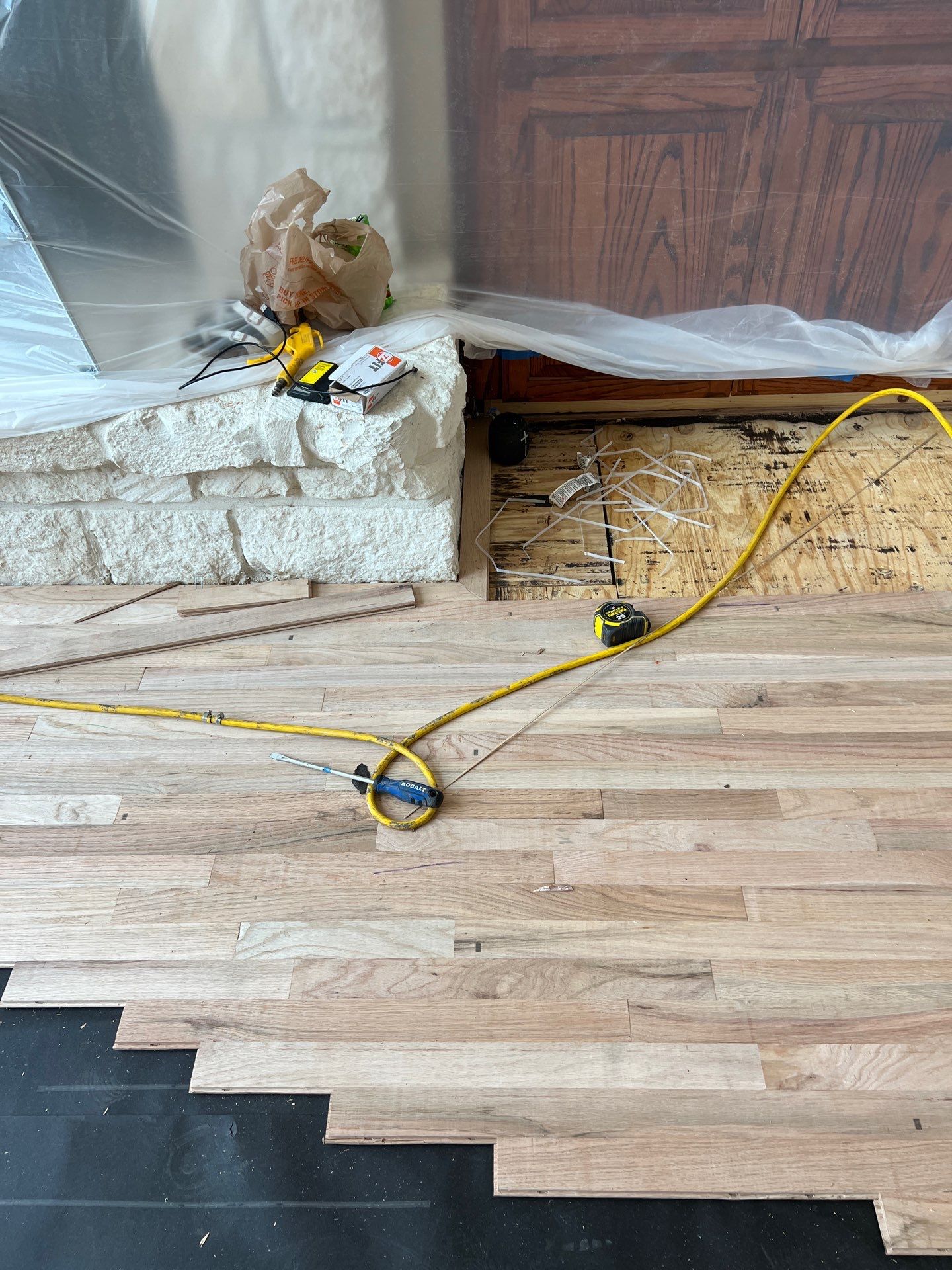 In Progress - Insurance replaced all hardwoods by Bernard Hardwood Floors