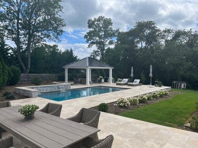 Gunite Pool w/ Raised Wall and Waterfalls