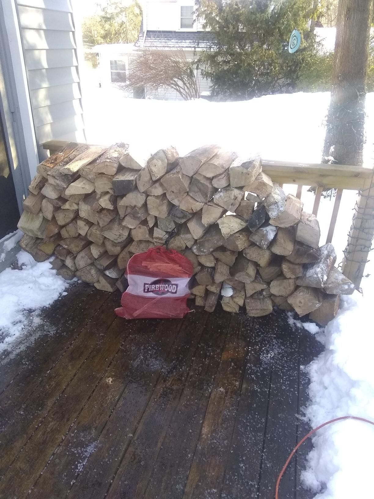 Firewood Delivery  using Seasoned Firewood by Mike Jones & Sons Tree Service LLC 