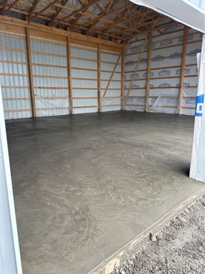 Pole barn floor