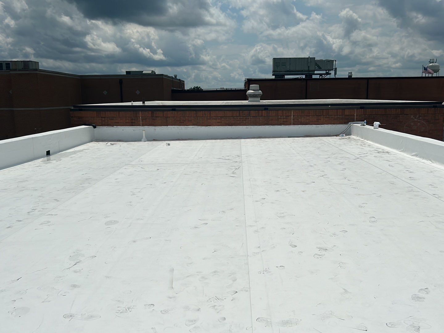 John Glenn High school Roof Install by Gold Star Roofing LLC 