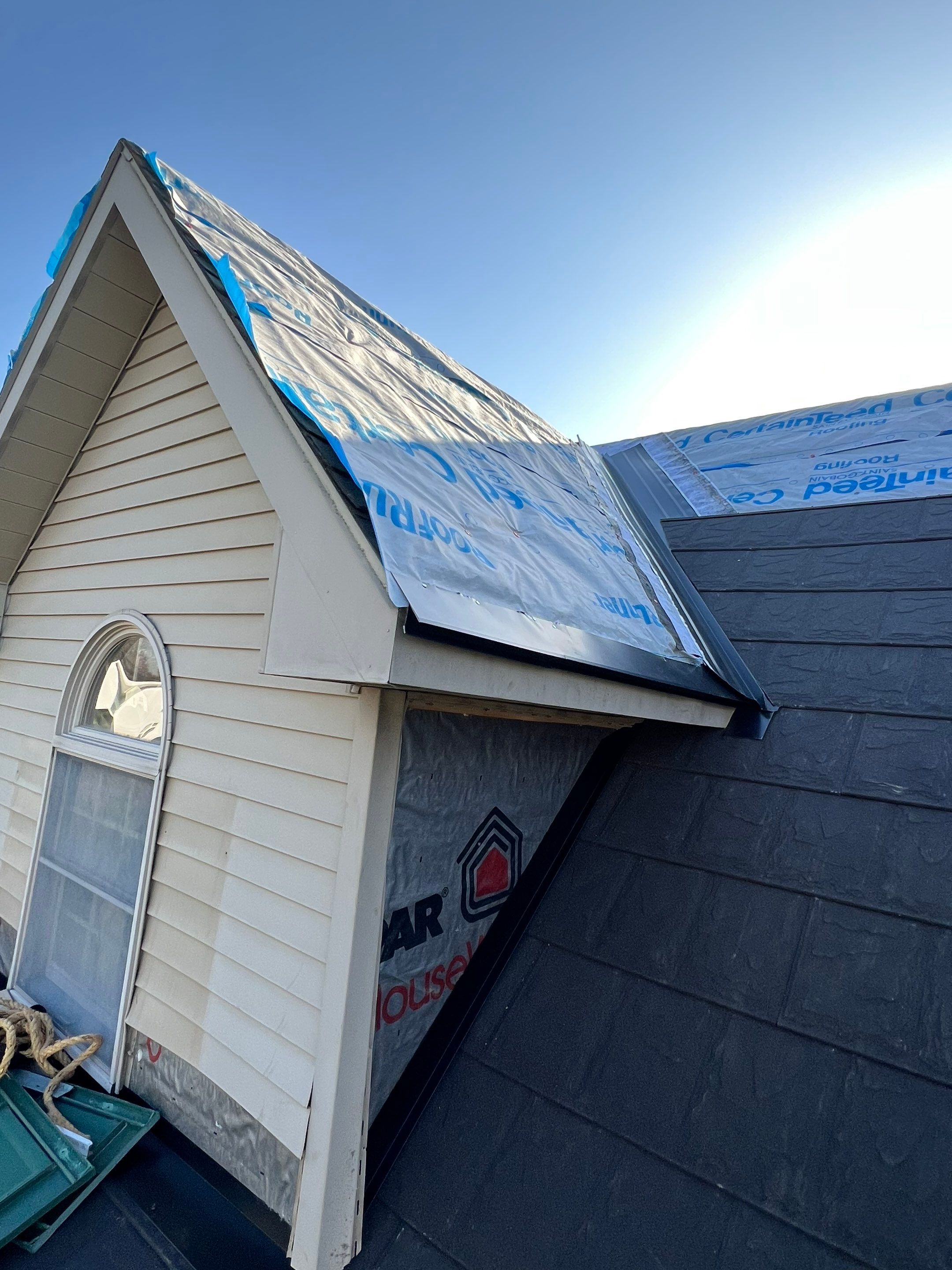 Residential Roofing Repair using Metstar Stone Coated Charcoal by Nitro Roofing and Construction