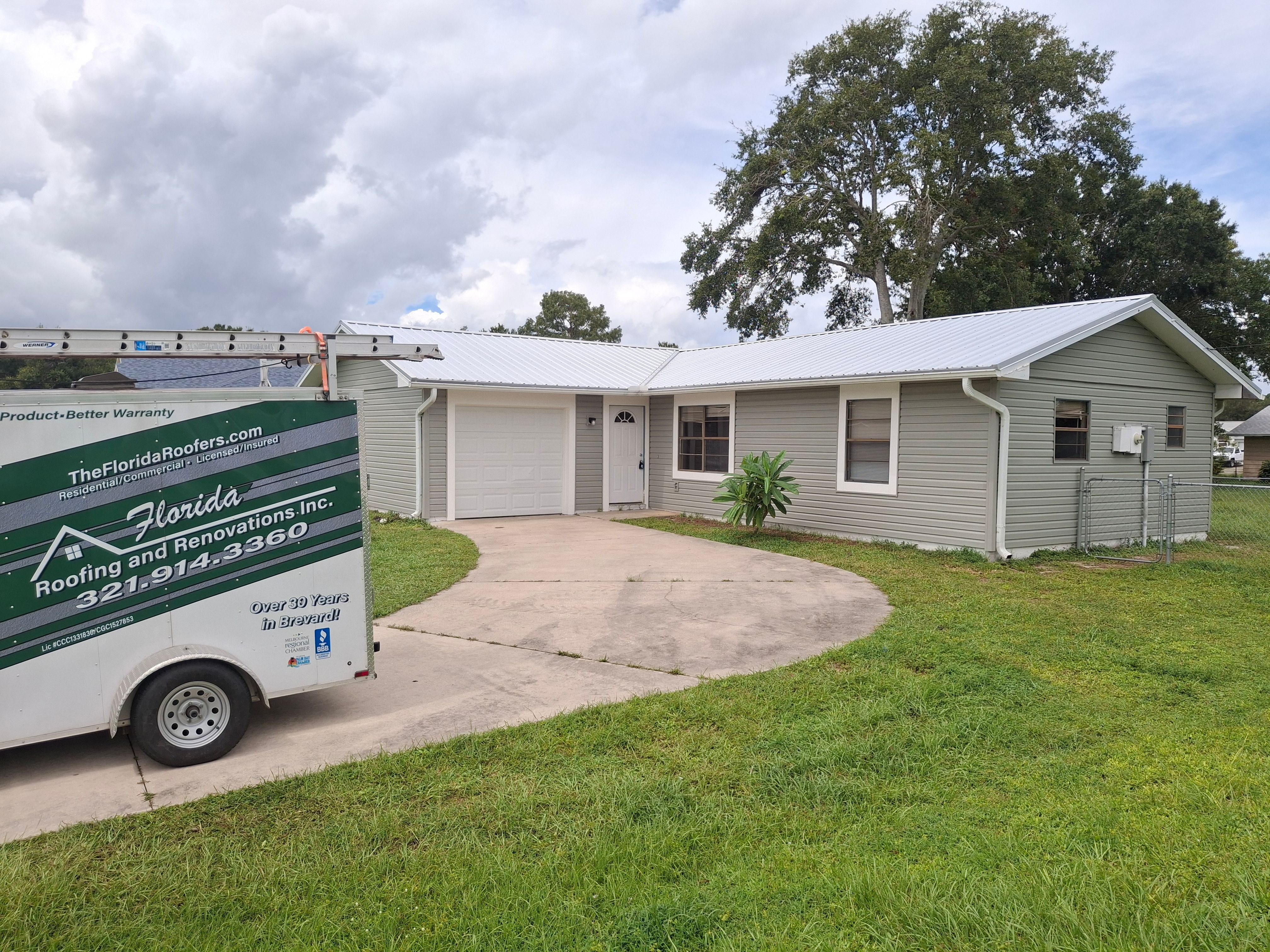 Vinyl Siding Installation and Structural Wood Rot Repair in Palm Bay by Florida Roofing and Renovations Inc.