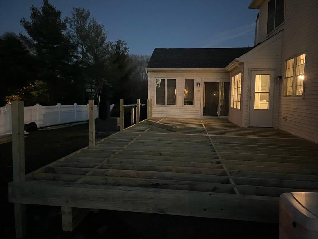 New deck With Porch  by deck guardian