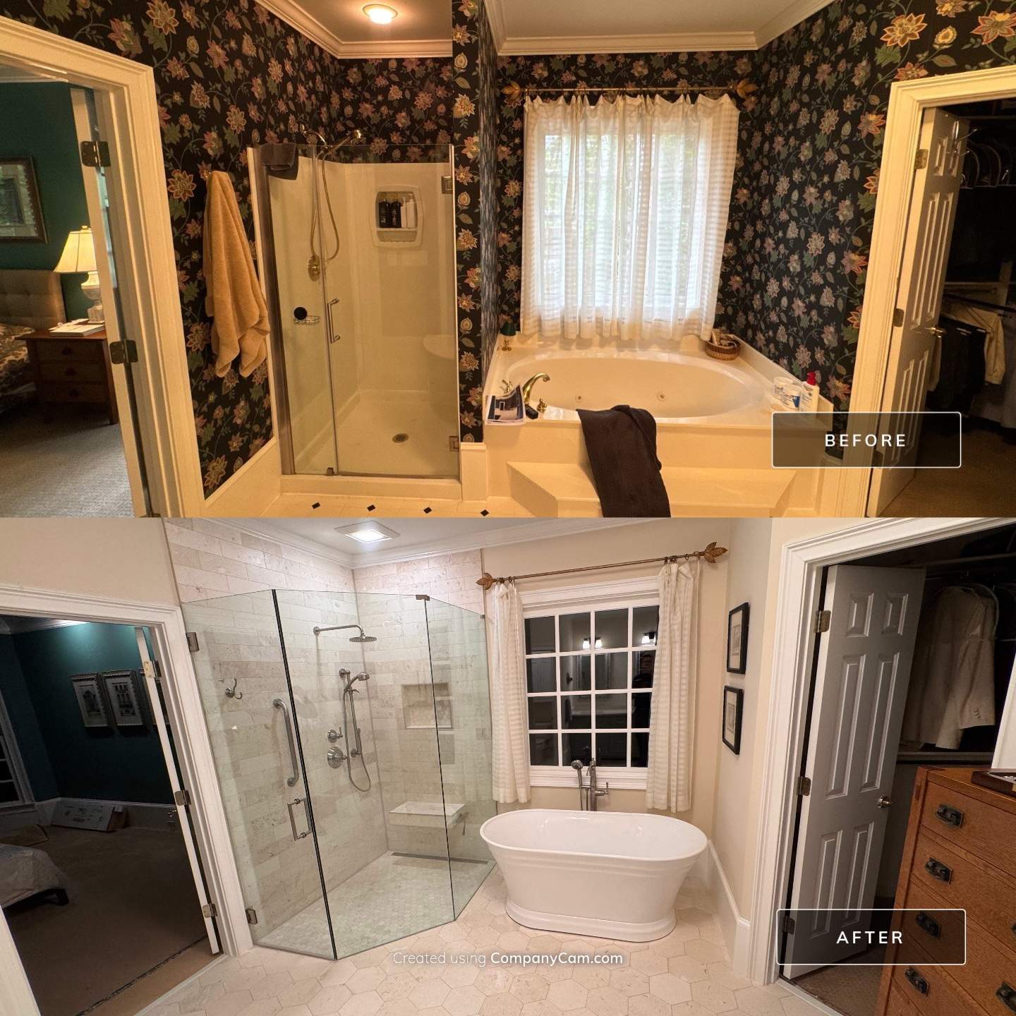Master bathroom renovation by Prudencio