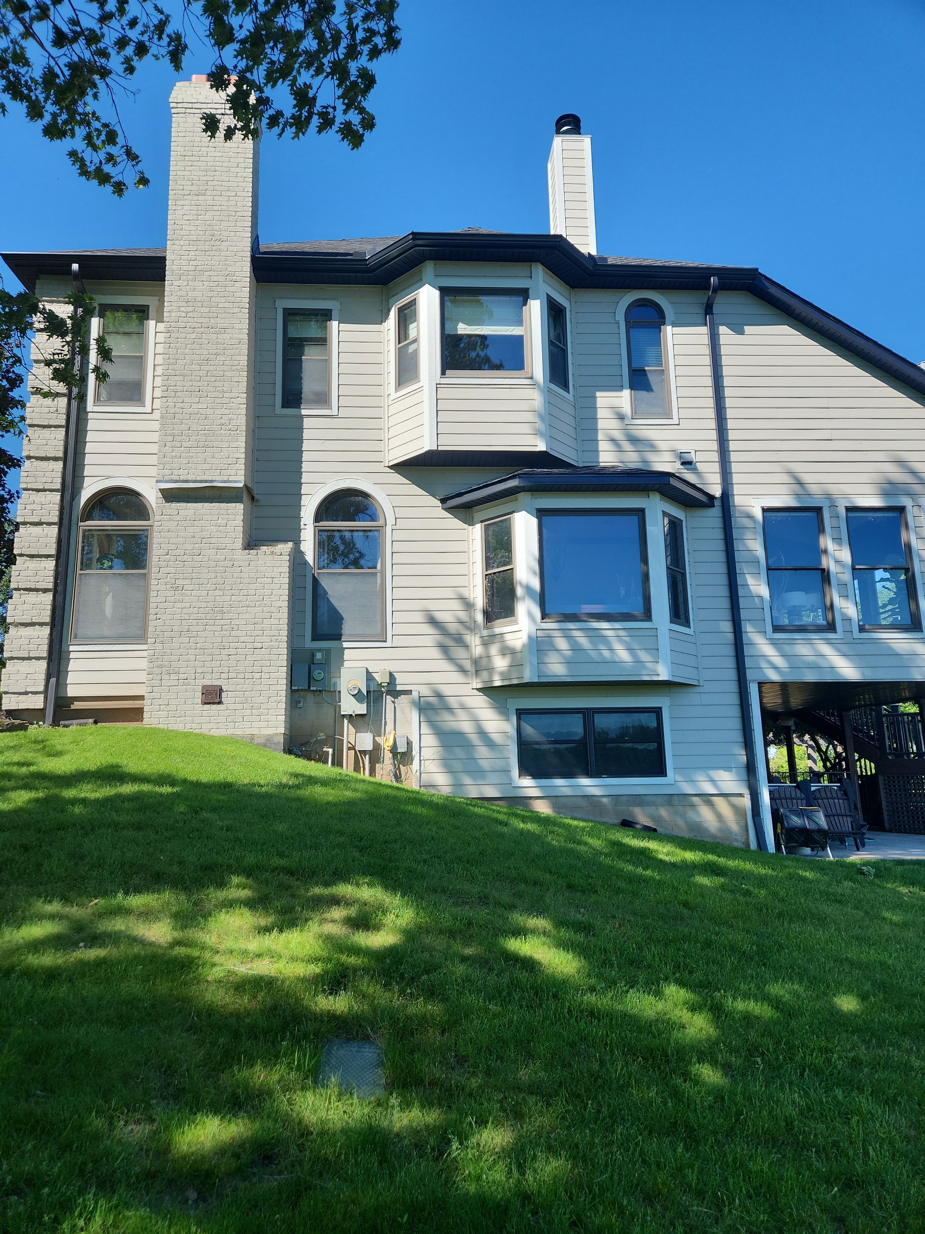 6" Black Gutters in White Bear Lake  by Next Level Seamless Gutters / Exteriors Inc.