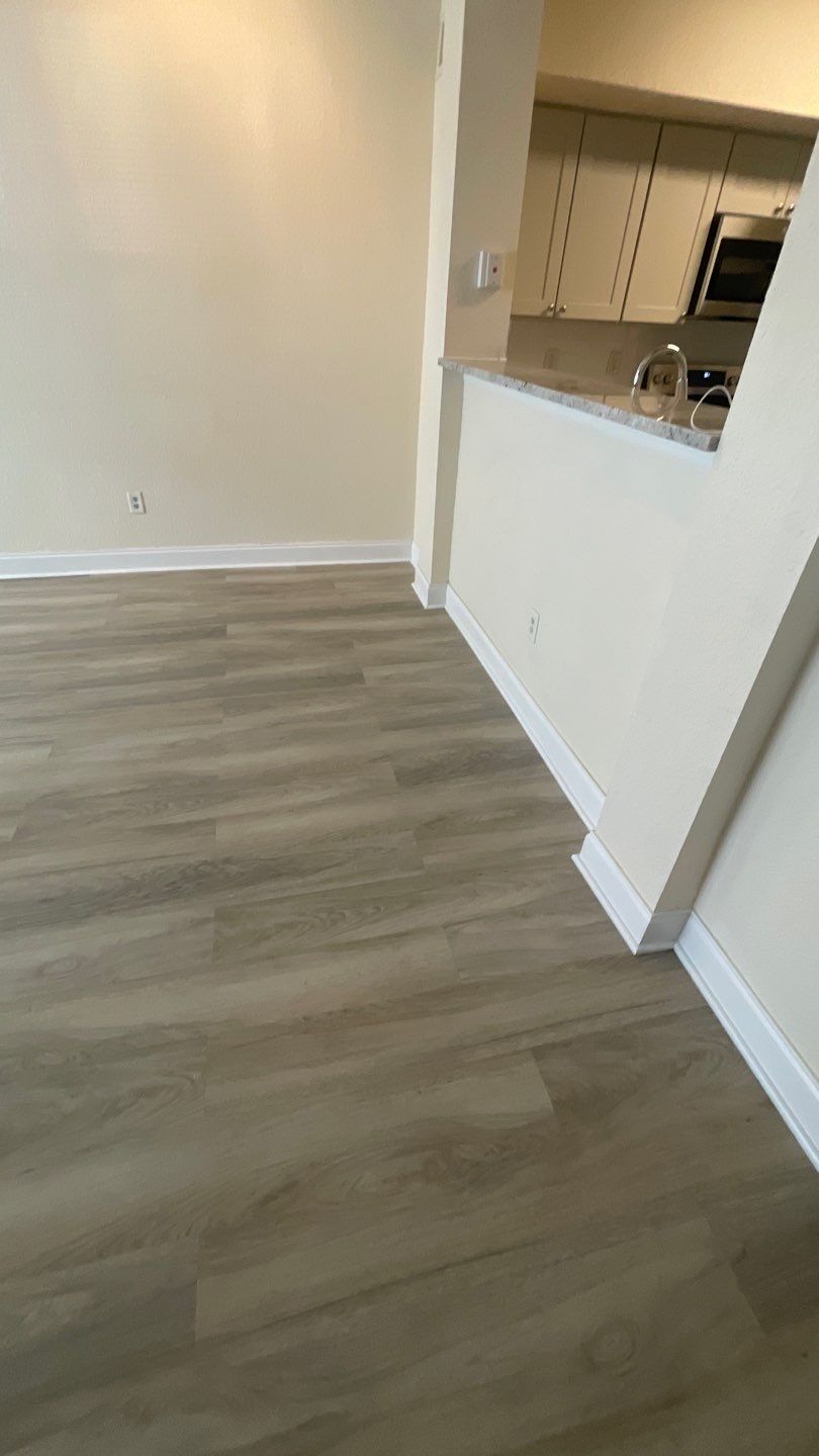 Home Remodel using LVP Flooring and Cabinets by HandyMangum