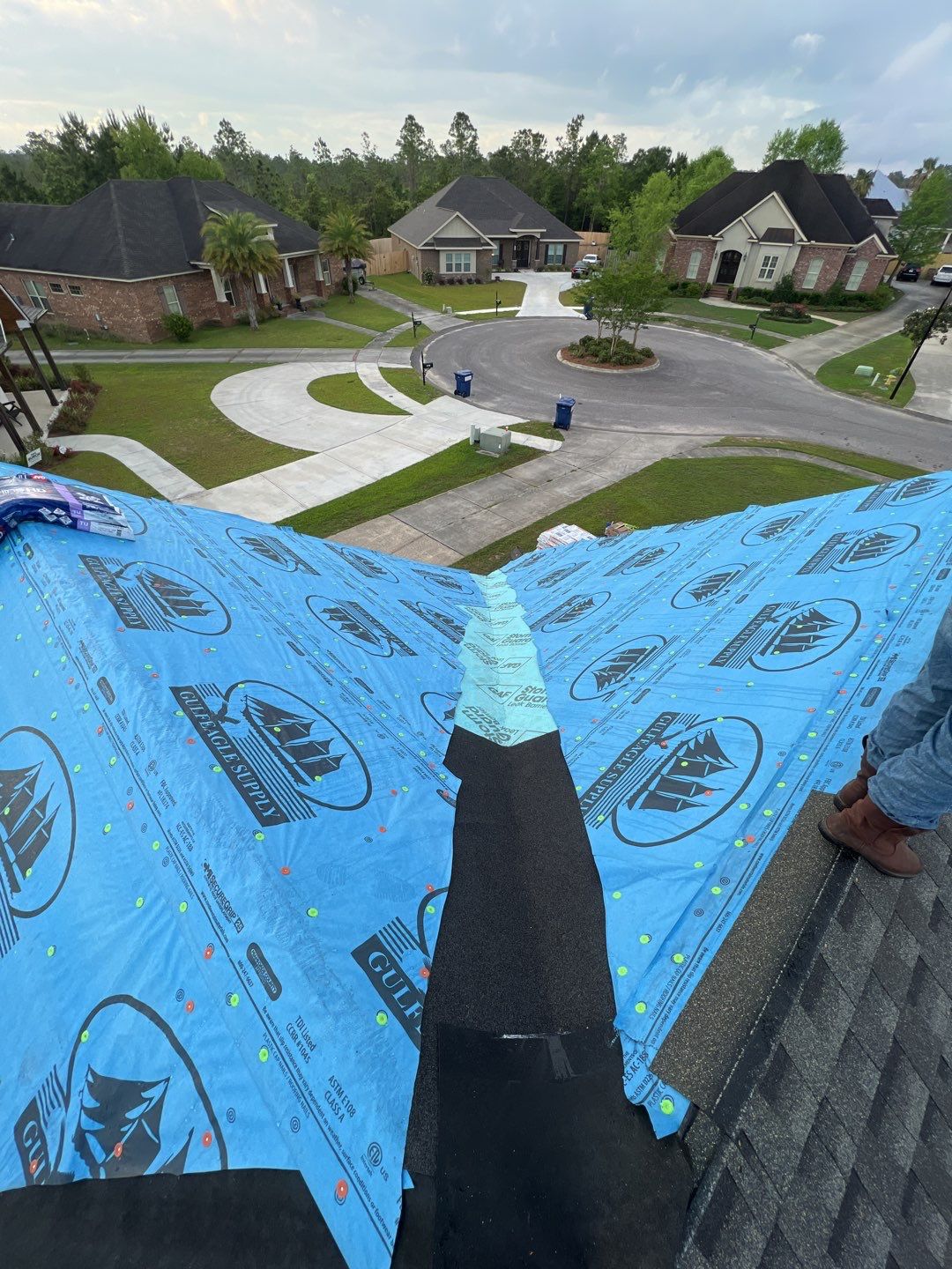 Residential Roofing Installation using Roof Replacement by American Roofing & Construction LLC