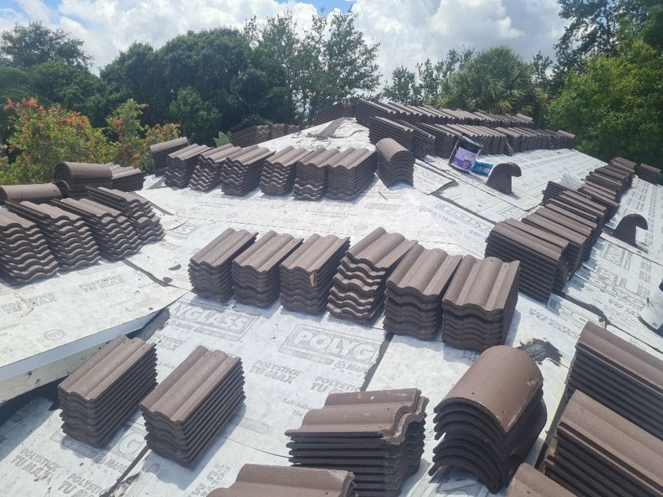 Residential Roofing Installation using Eagle Roofing Tile by BLUES BROTHERS ROOFING