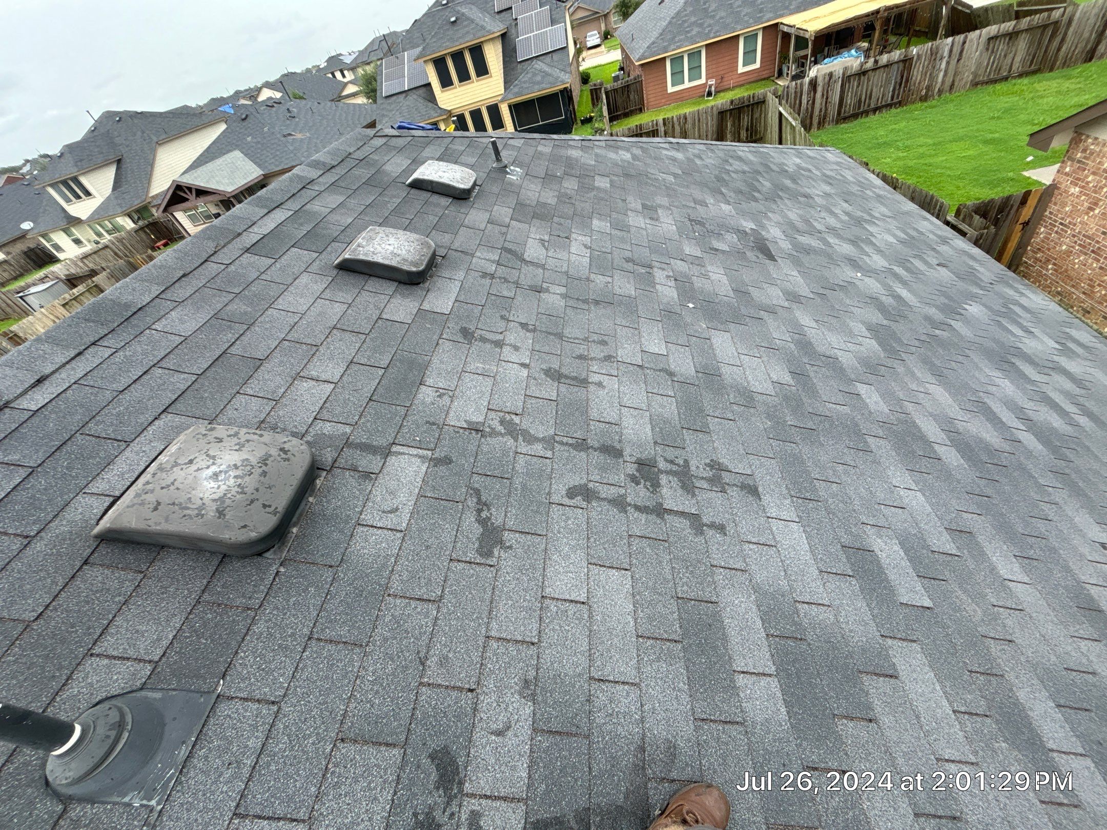 Roof Repair -Hurricane Beryl by Berry Good Roofing 