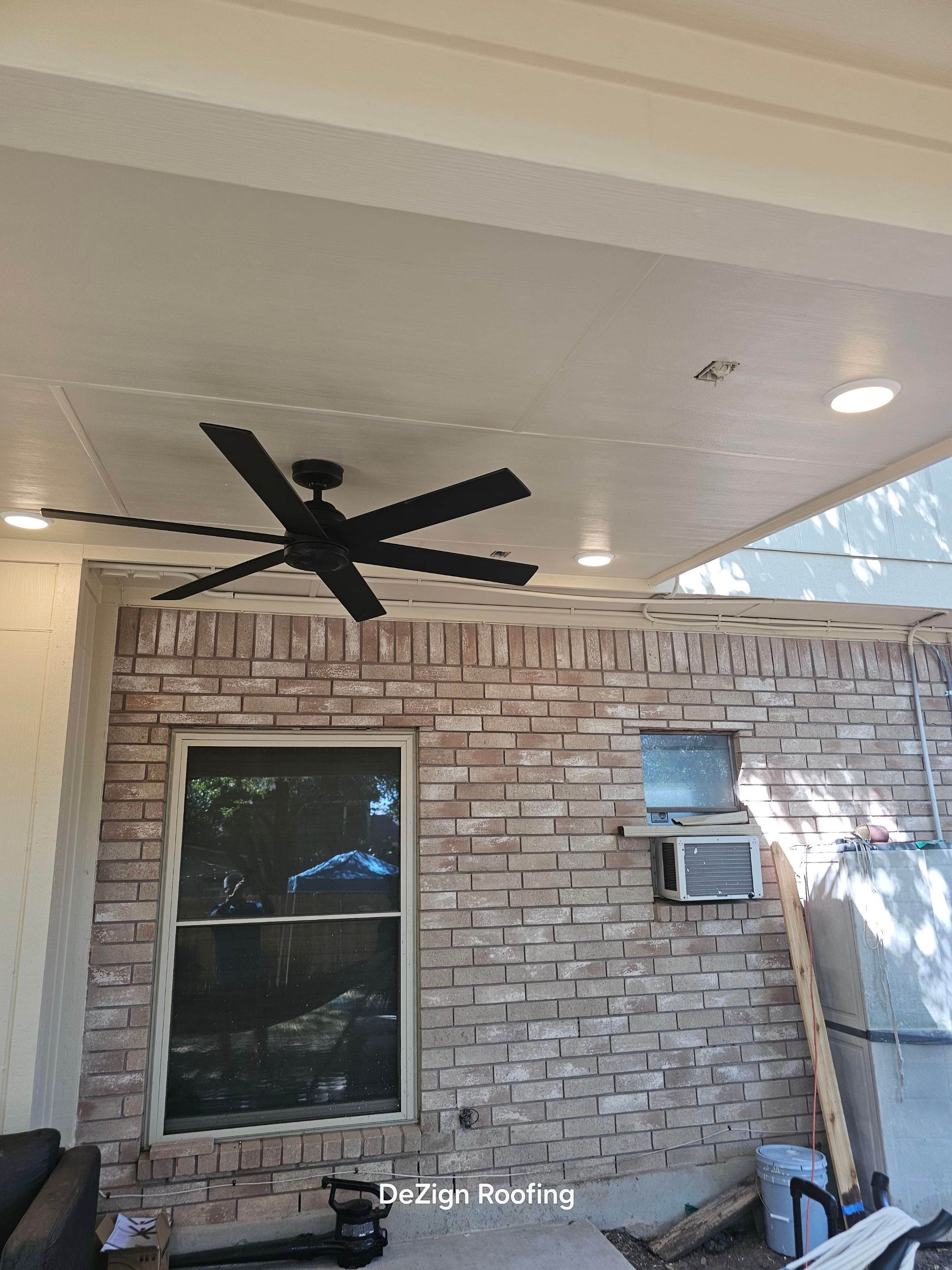 Beautiful New Covered Patio by DeZign Roofing & Exteriors