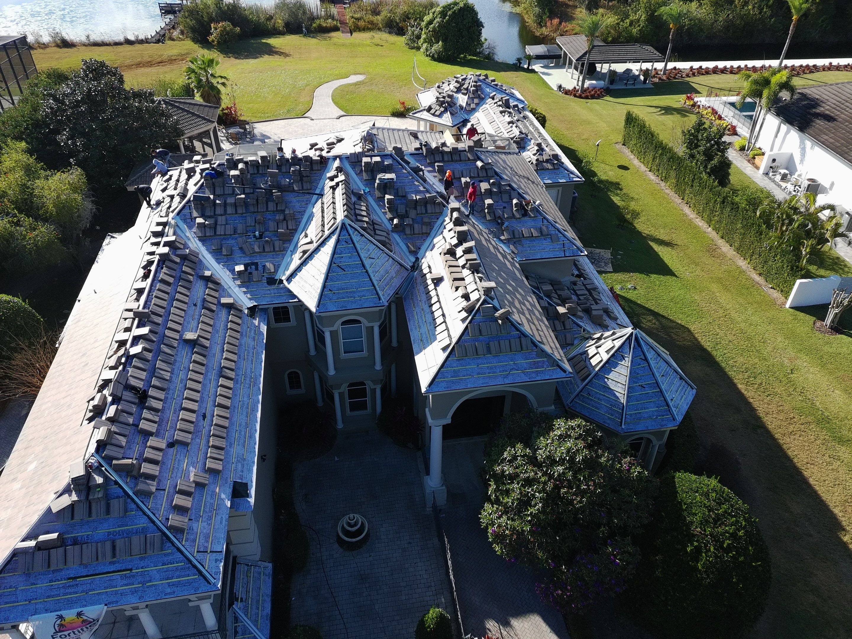 Mediterranean Tile Roof Replacement and Leak Remediation in Orlando by Fortified Roofing Solutions Corp.