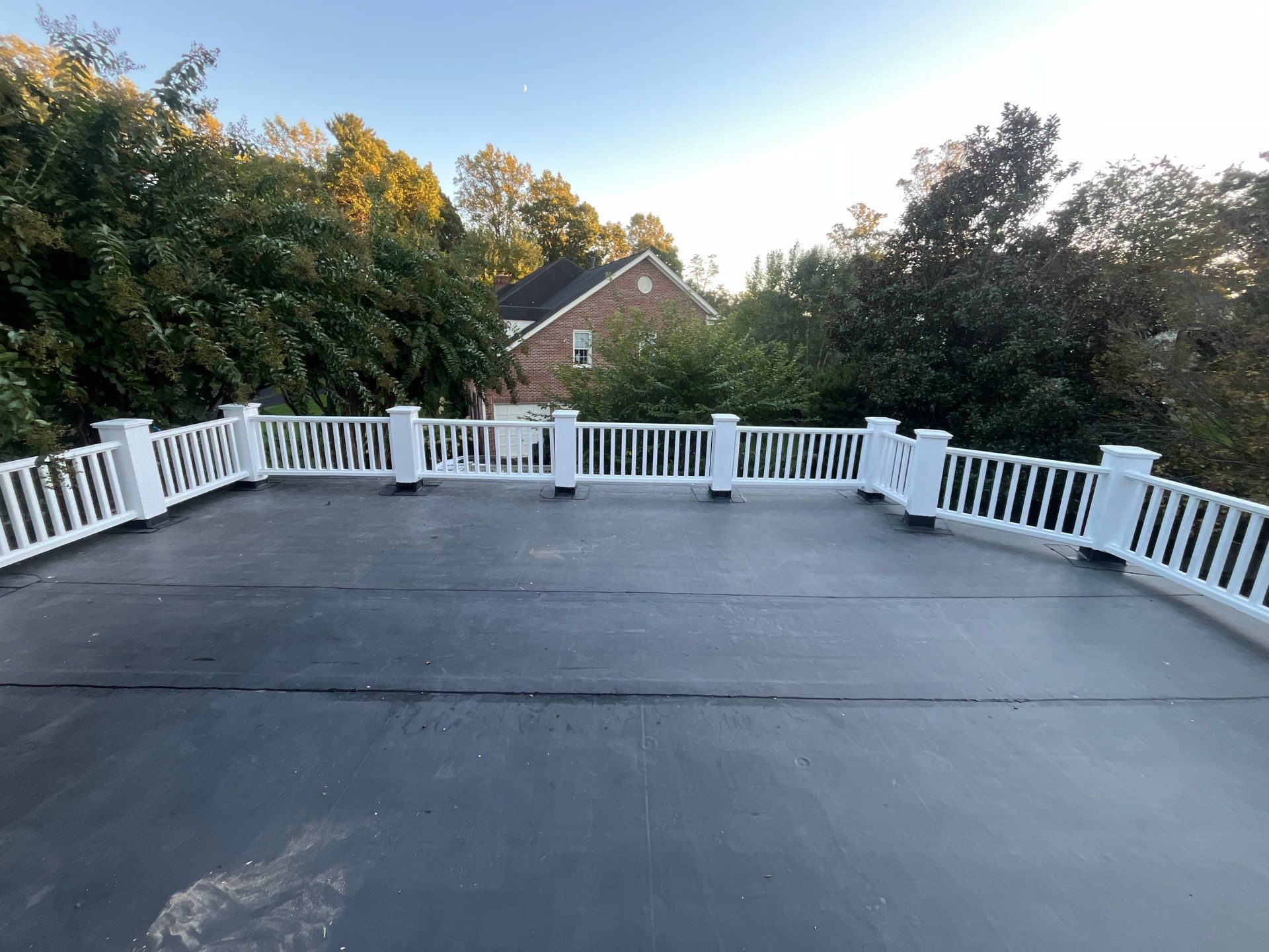 McLean - Residential Flat Roof Replacement with Carlisle Syntec EPDM by RM Banning, Inc.