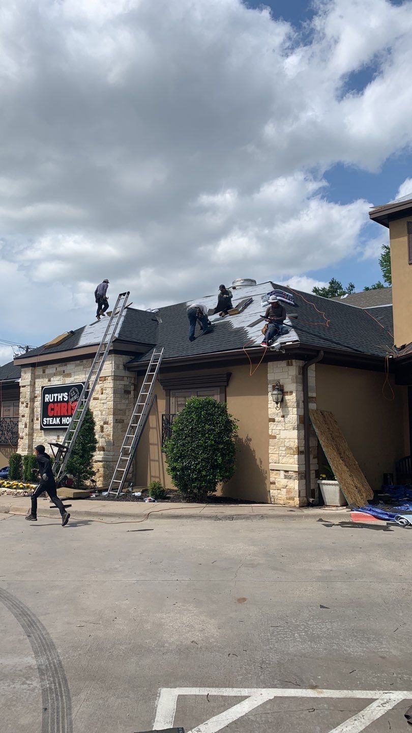 Commercial Roof Installation using GAF Shingles in Dallas Texas by Elite Roofing LLC