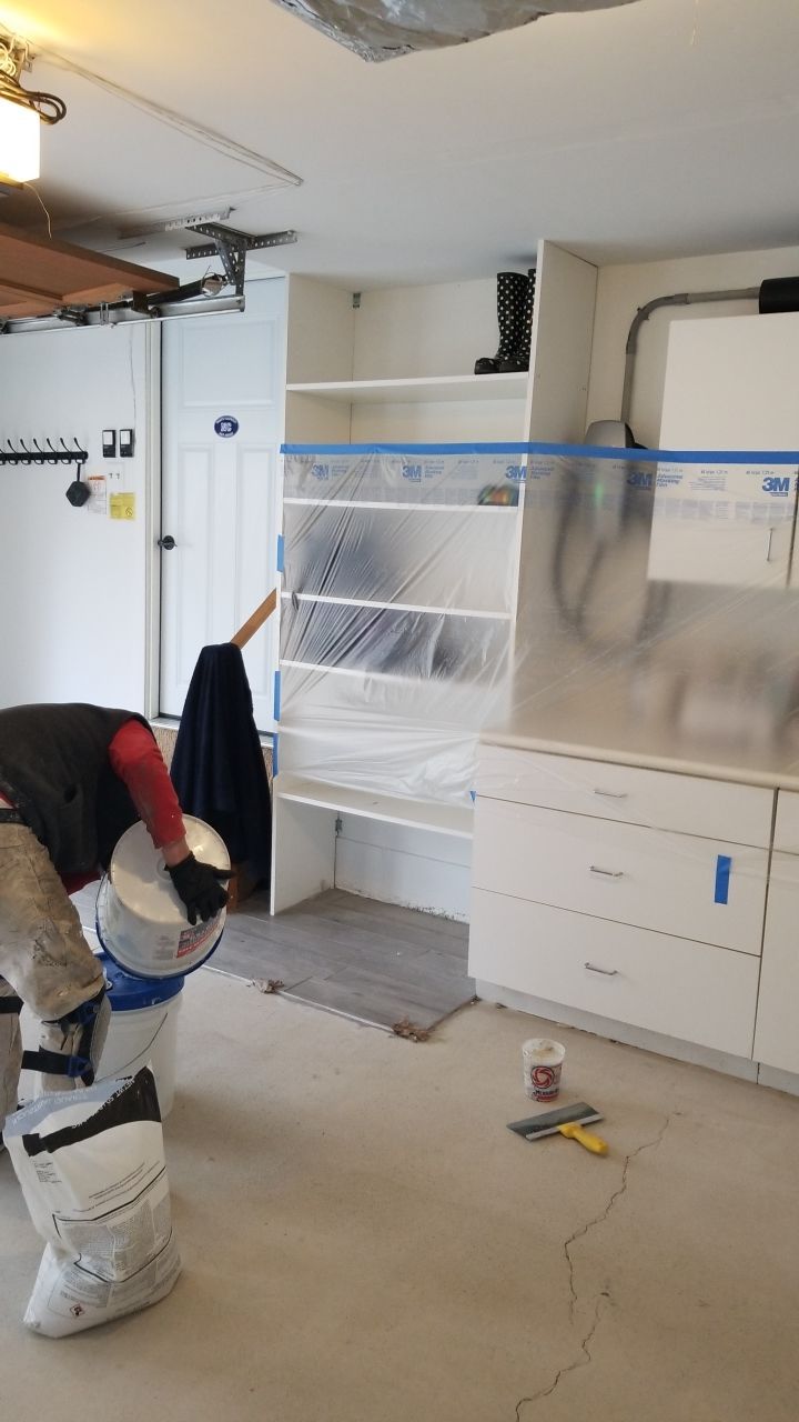 Garage Floor in Domino by Spectrum Painting, LLC
