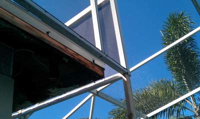 Rotten Wood Fascia Replacement for Malabar Screened Patio