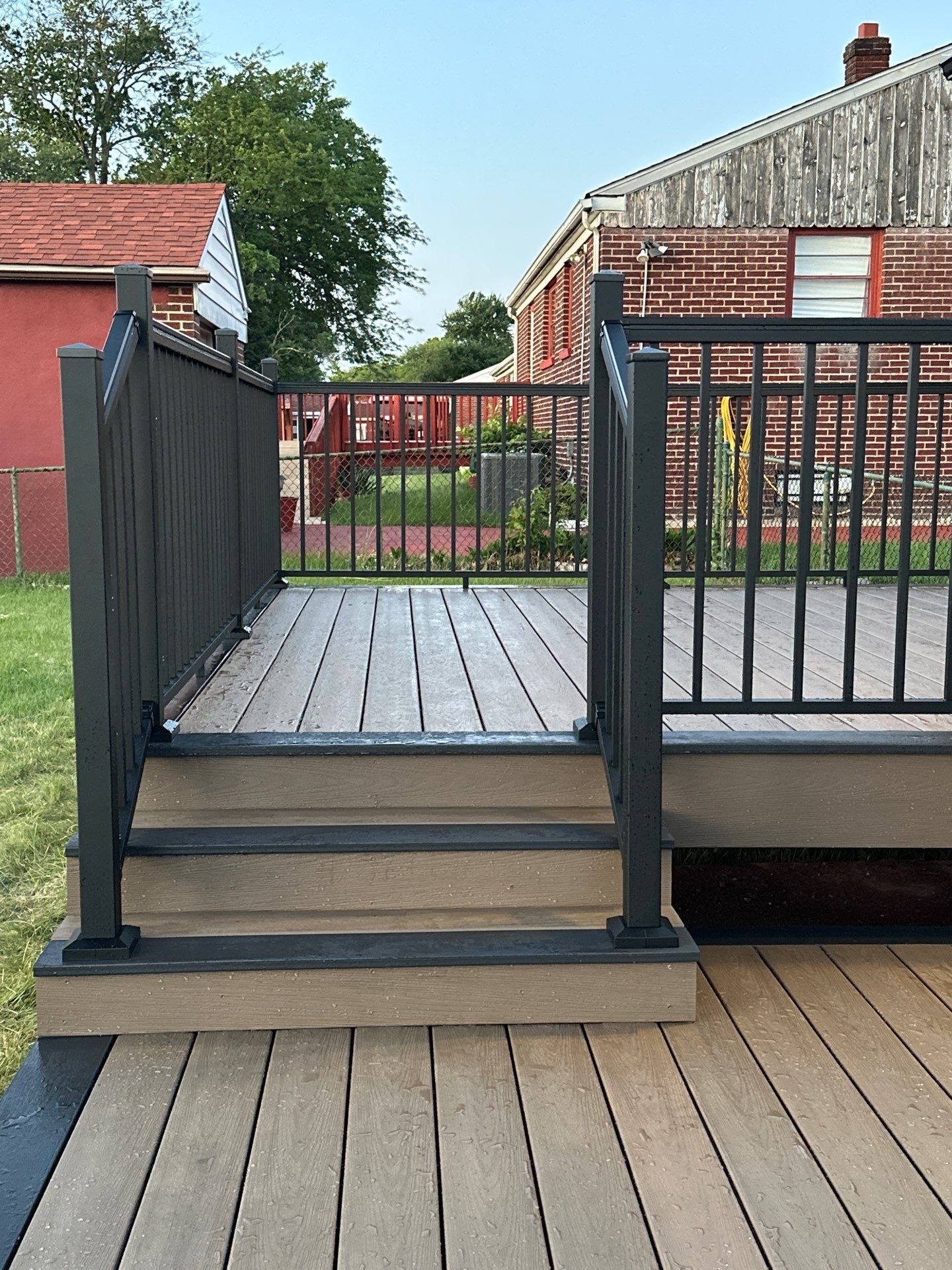 New deck and new Sliding door in Pennsauken NJ by deck guardian