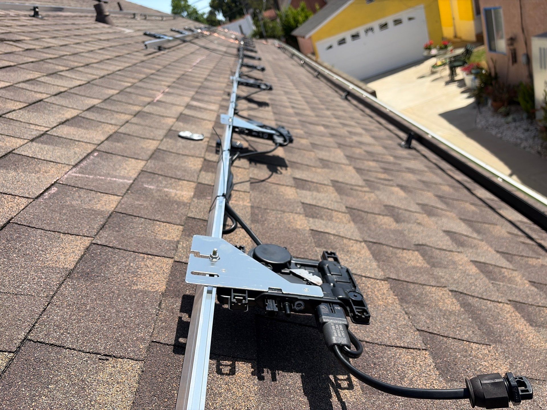 16-Panel Residential Solar System Installation in Los Angeles by AWS Solar