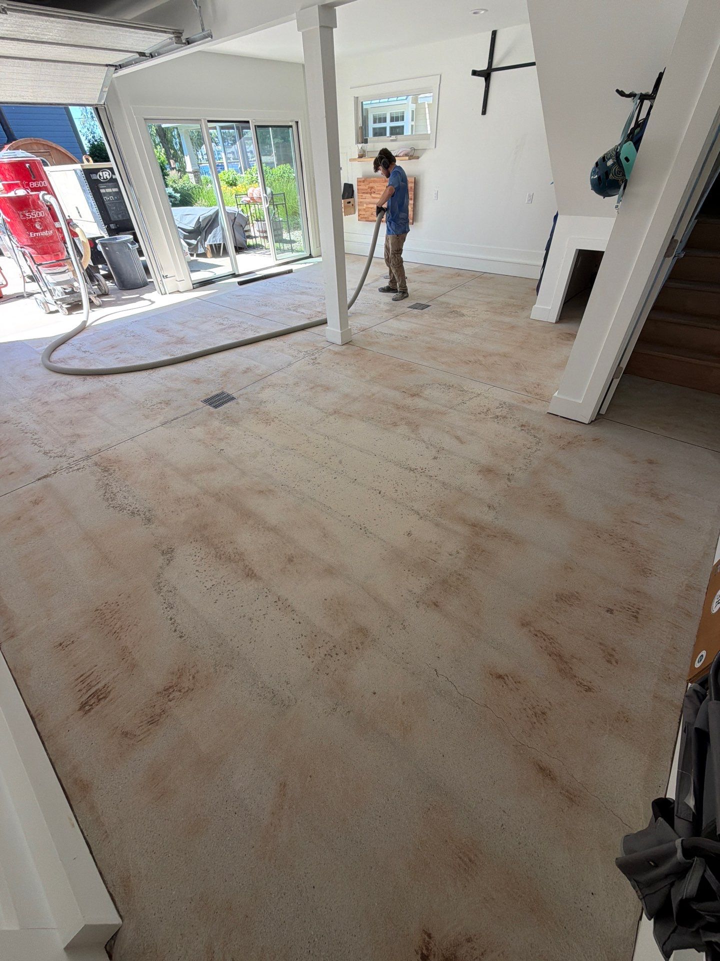 Custom Epoxy Flake Floor Coating for Spring Lake Garage by Gordon Painting