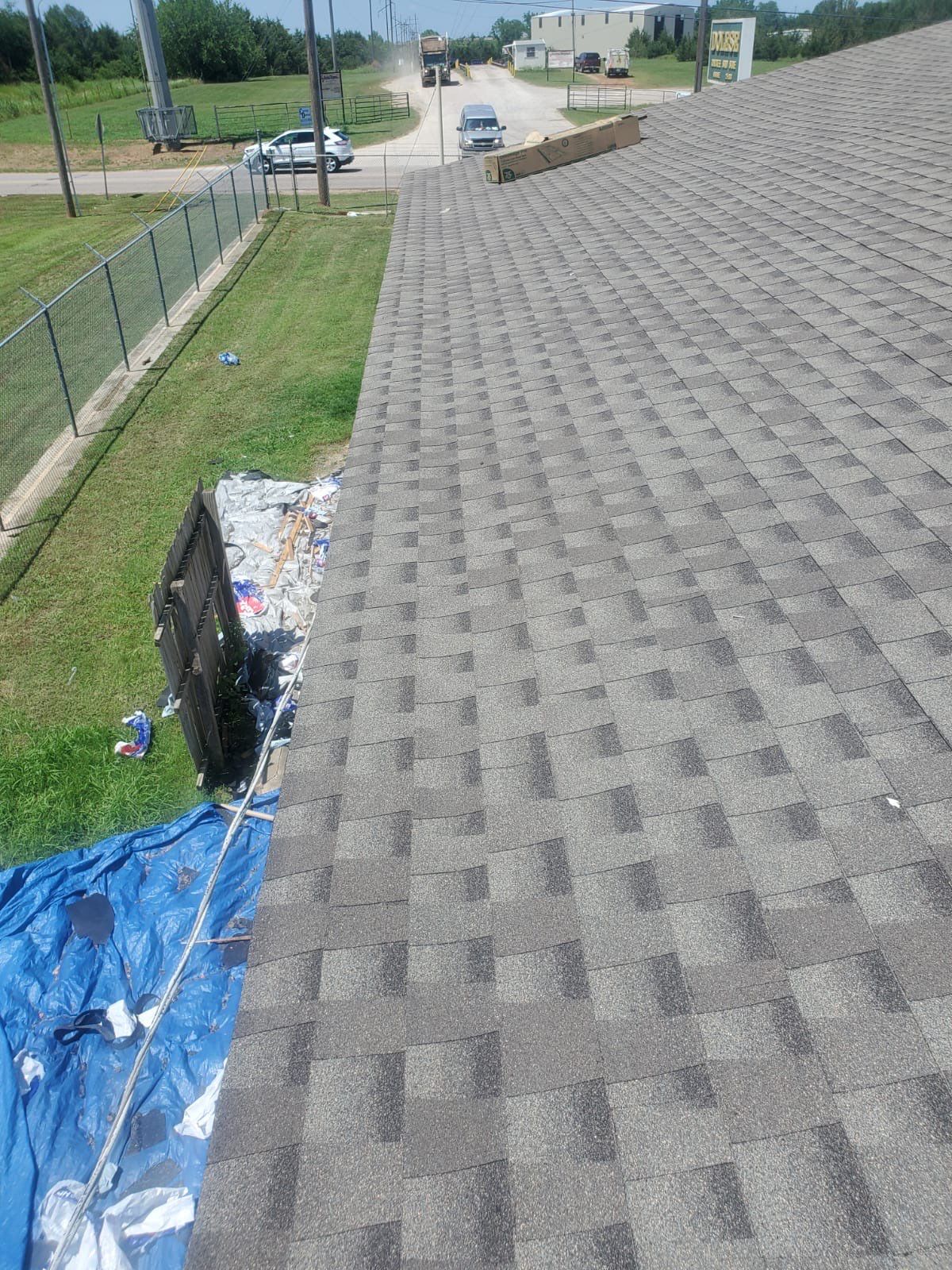 Reroof using GAF HDZ Weathered Wood by Castillo Roofing