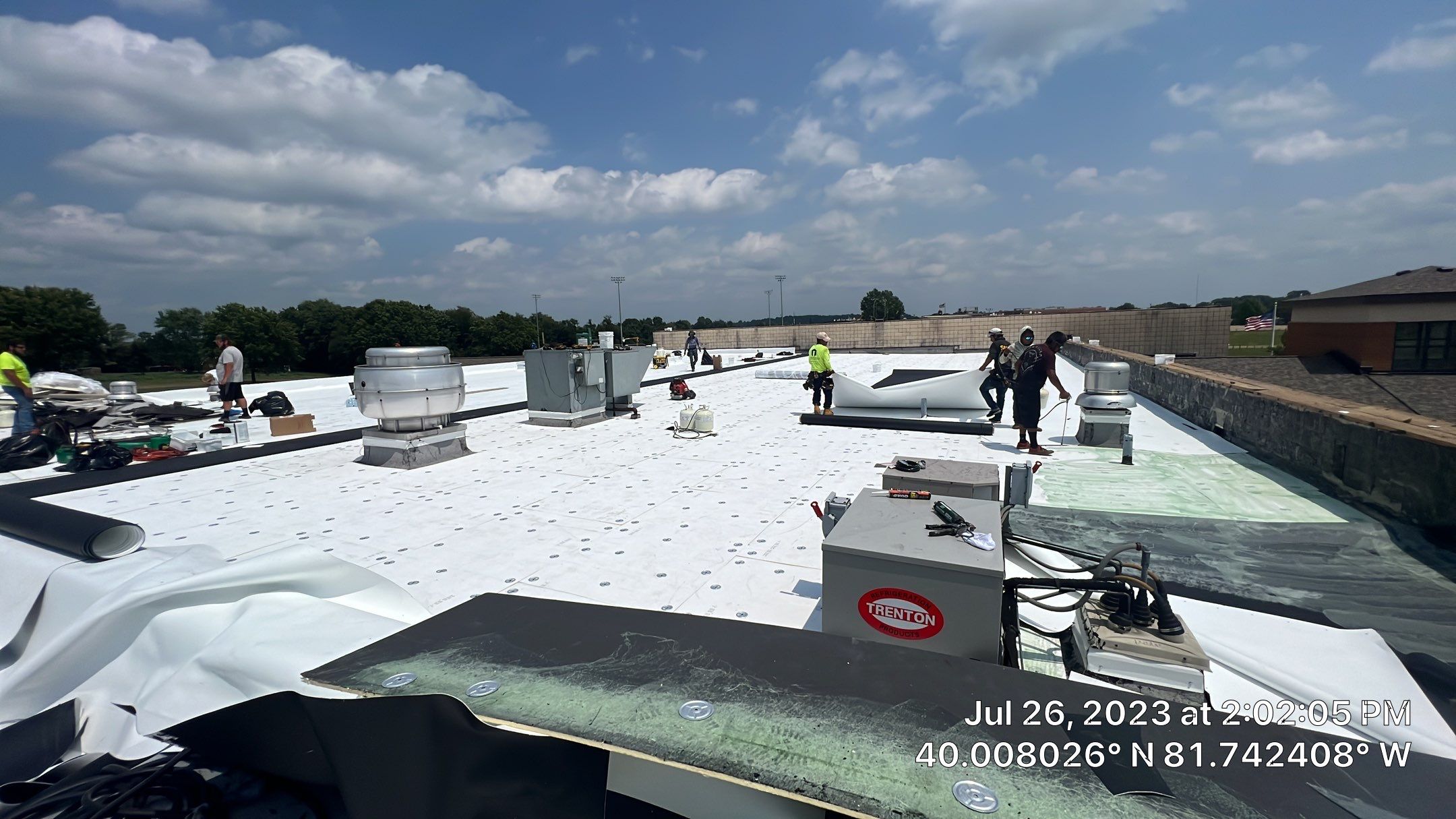 East Muskingum Middle School Roof by Gold Star Roofing LLC 