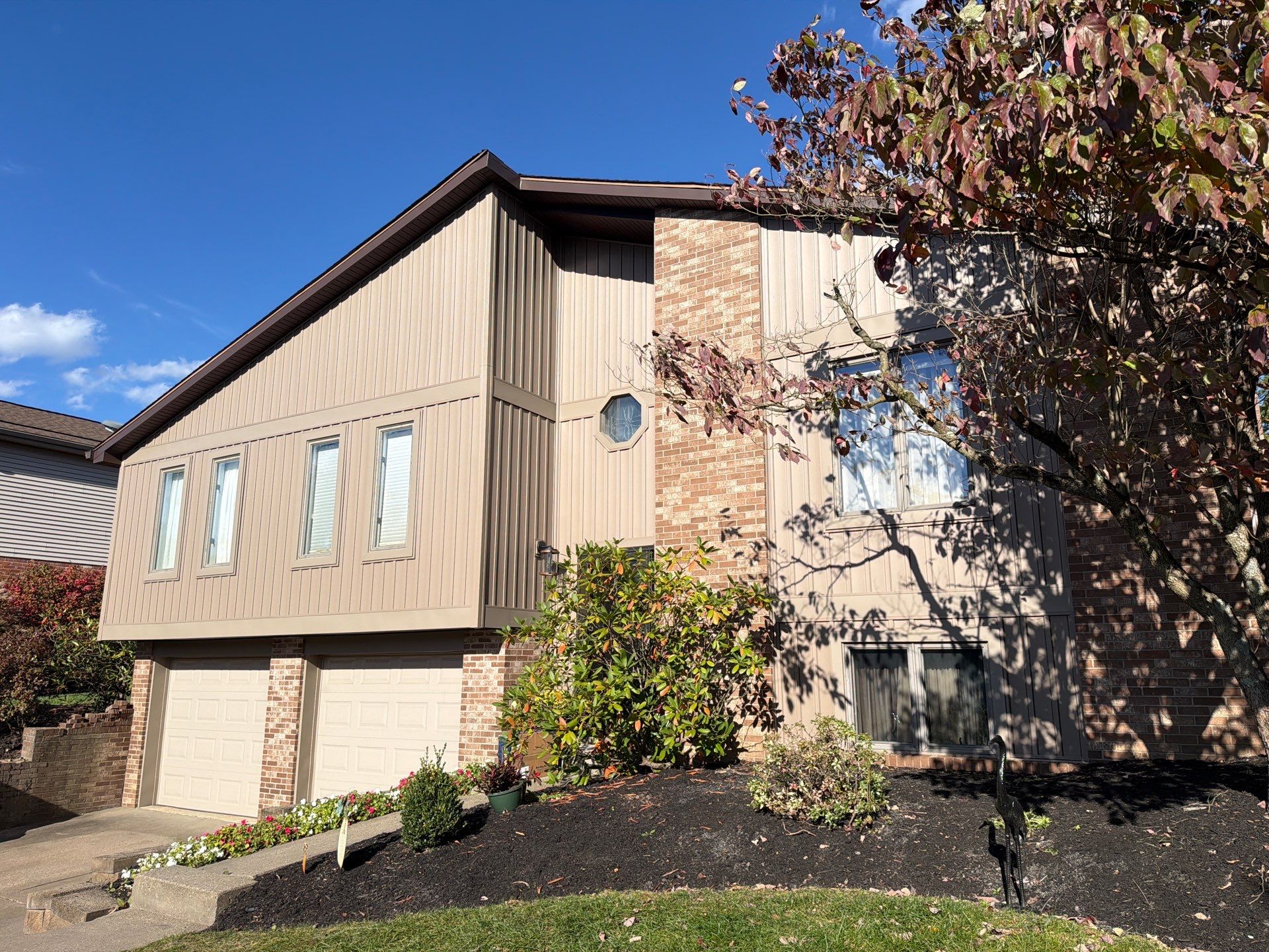 Ovation Board and Batten in Rugged Canyon Home Renovation by Ideal Siding Pittsburgh