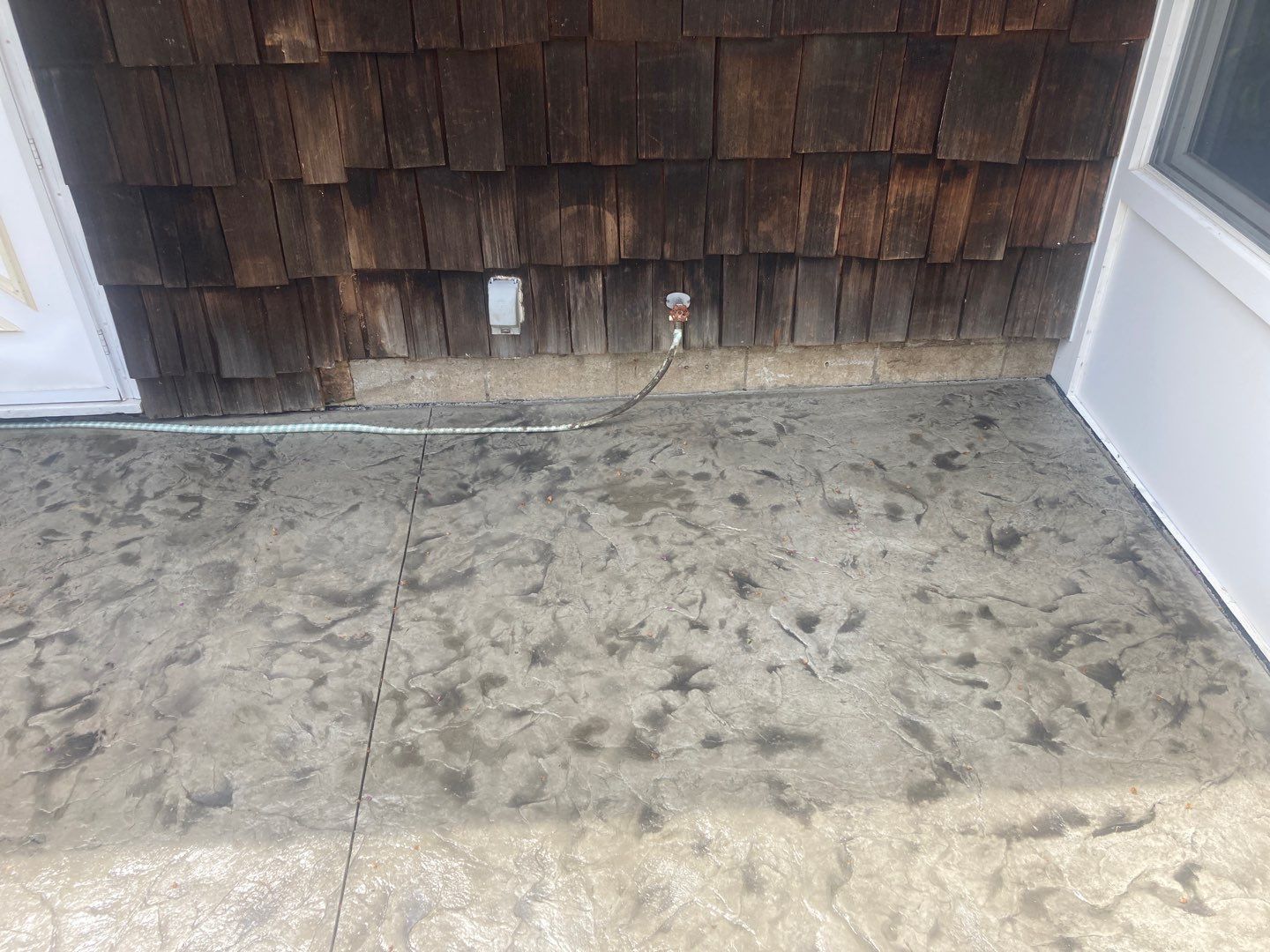Deck and Stamped Concrete by Ivy Lea Construction
