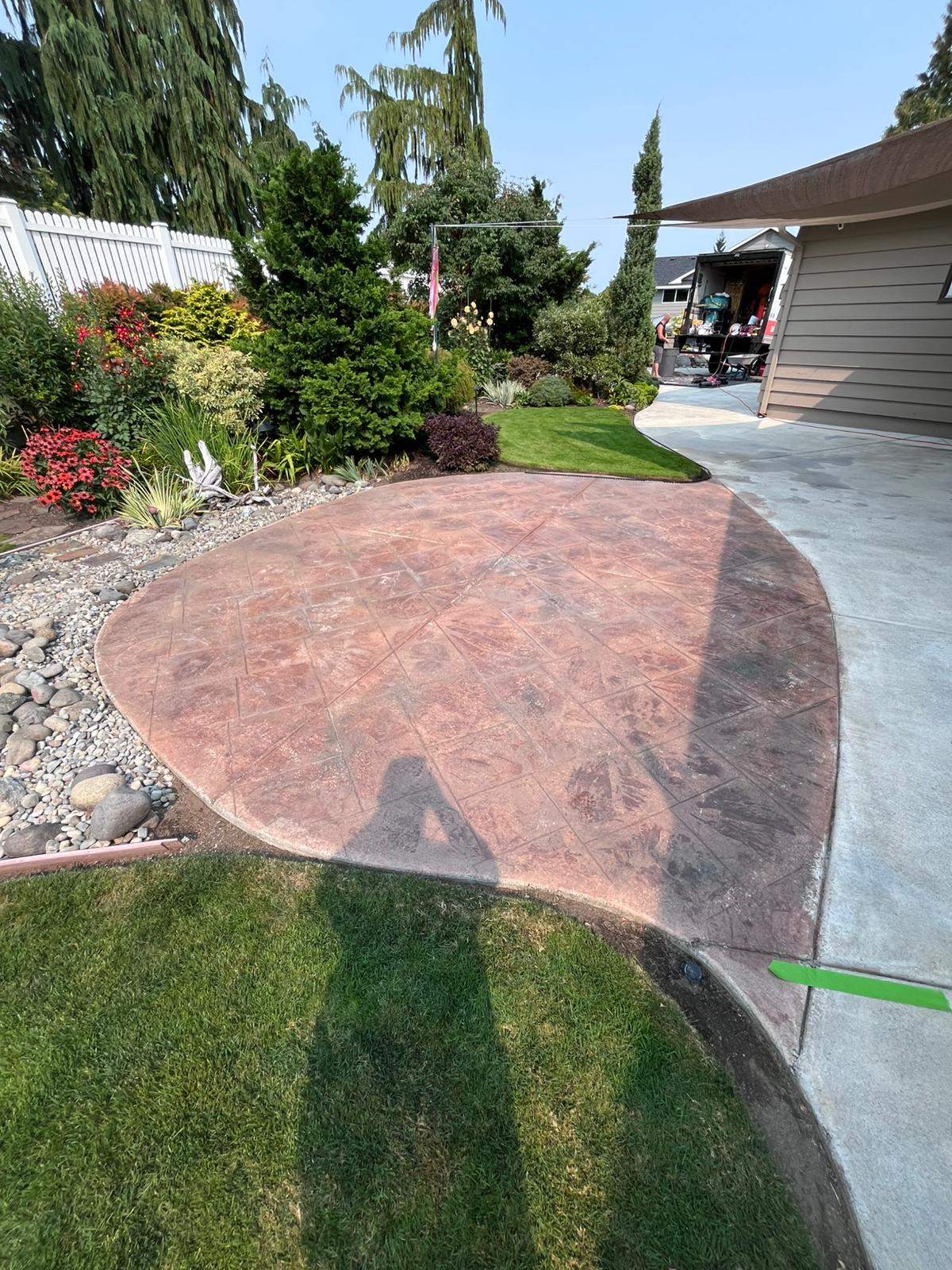 Timeless Charm Patio in Sistine Chapel by Concrete Coating Experts Inc.