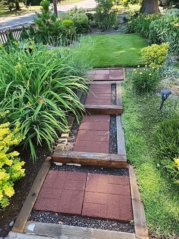 Driveway Repair using Pressure washing no chemicals by Willamette Outdoor Wash LLC